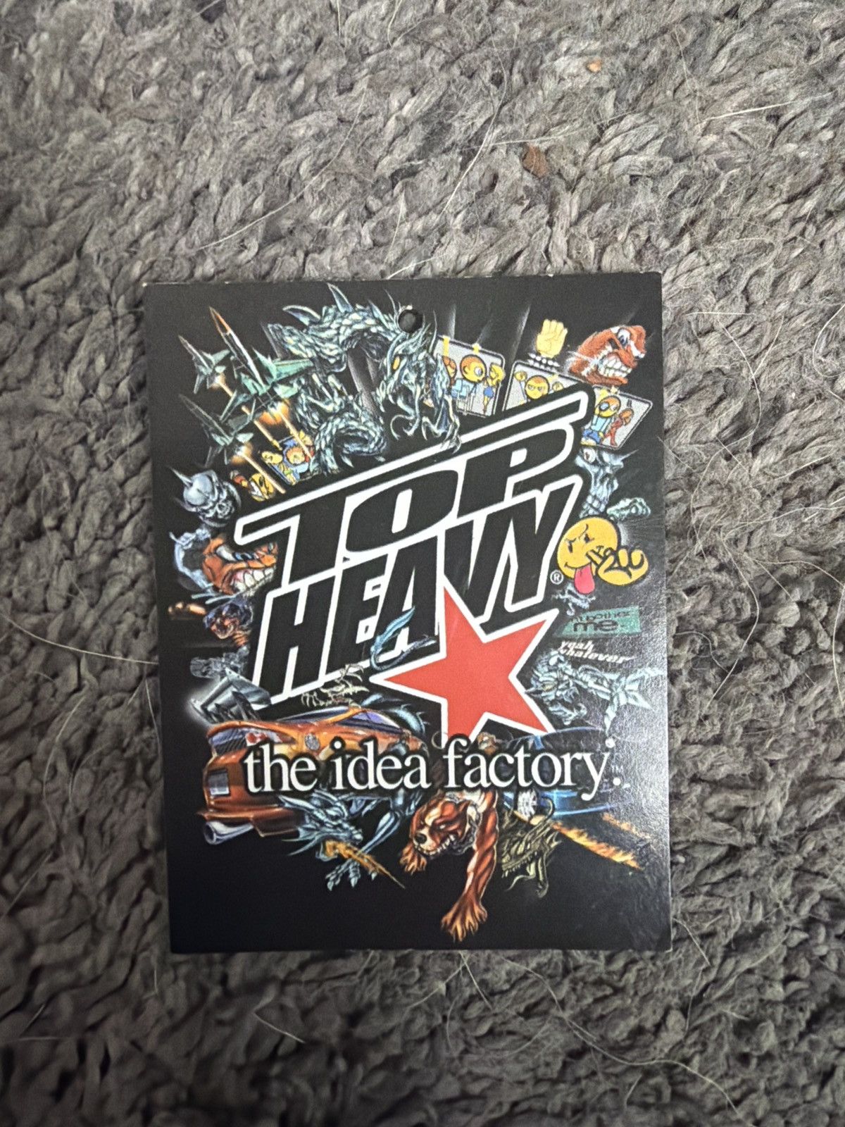 Vintage 2004 Top Heavy Clothing Co. The Idea Factory Hang Tag Size ONE SIZE - 1 Thumbnail