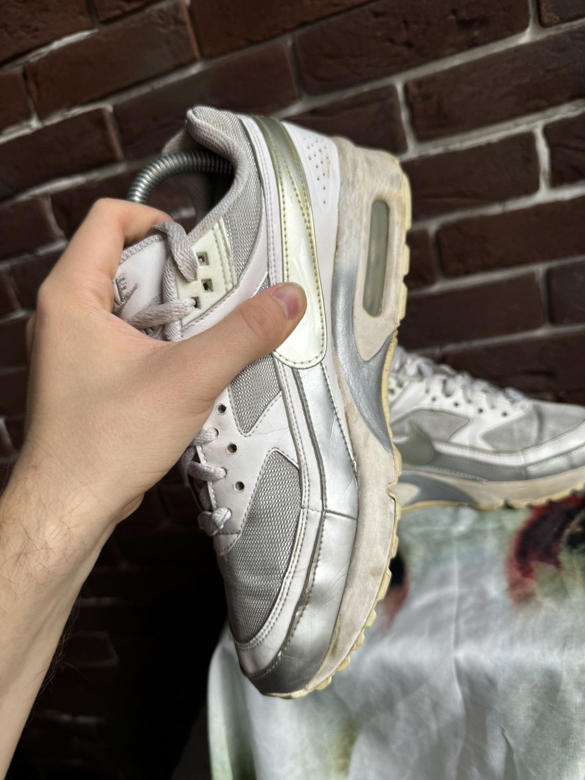 Nike Nike Air Max Classic Bw Vintage Y2k 2011 Silver Hype Kicks Size US 7 / EU 40 - 12 Thumbnail