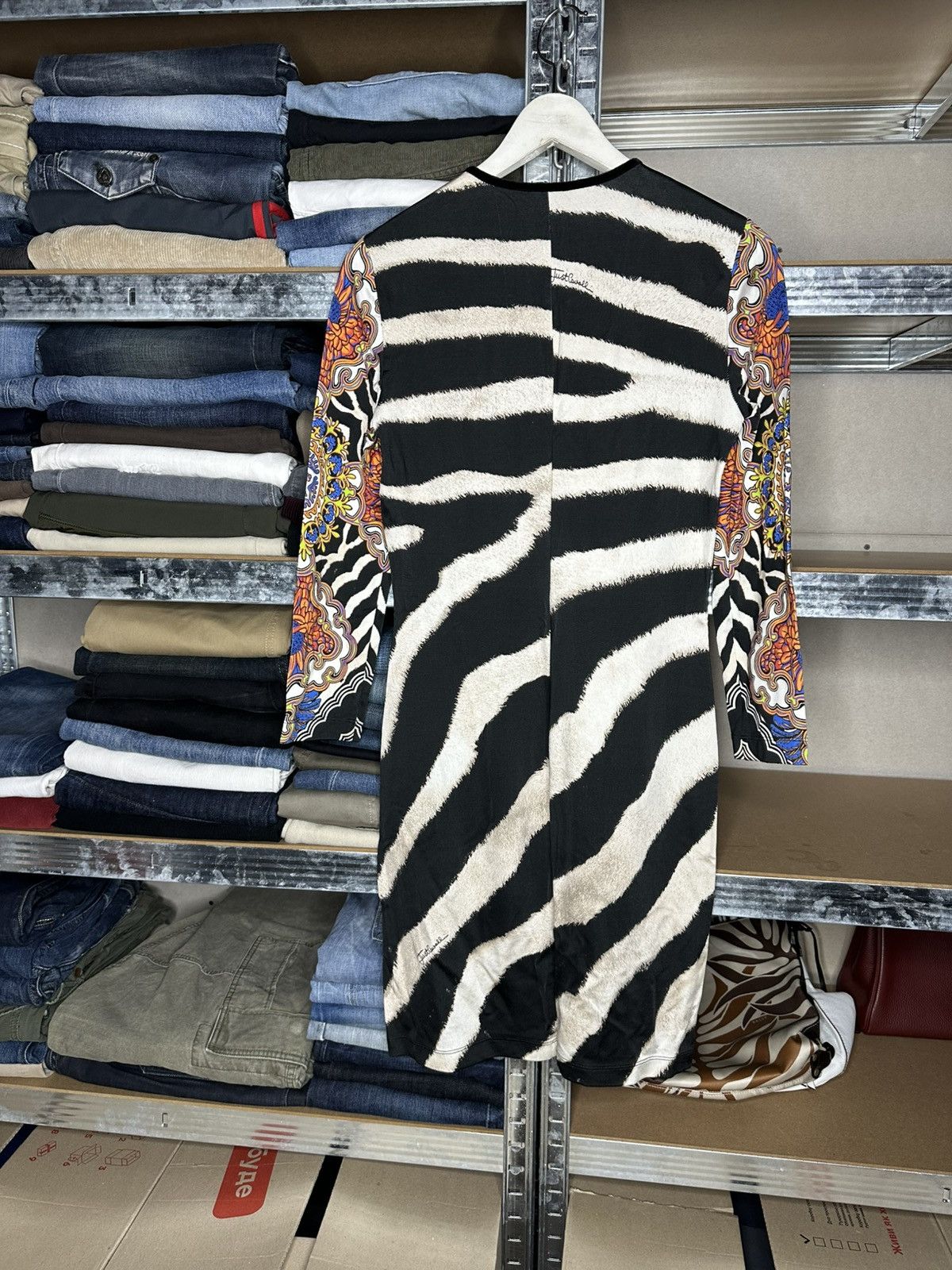 Just Cavalli Just Cavalli Zebra Baroque Print Stretch Dress Size 42 Size M / US 6-8 / IT 42-44 - 2 Thumbnail