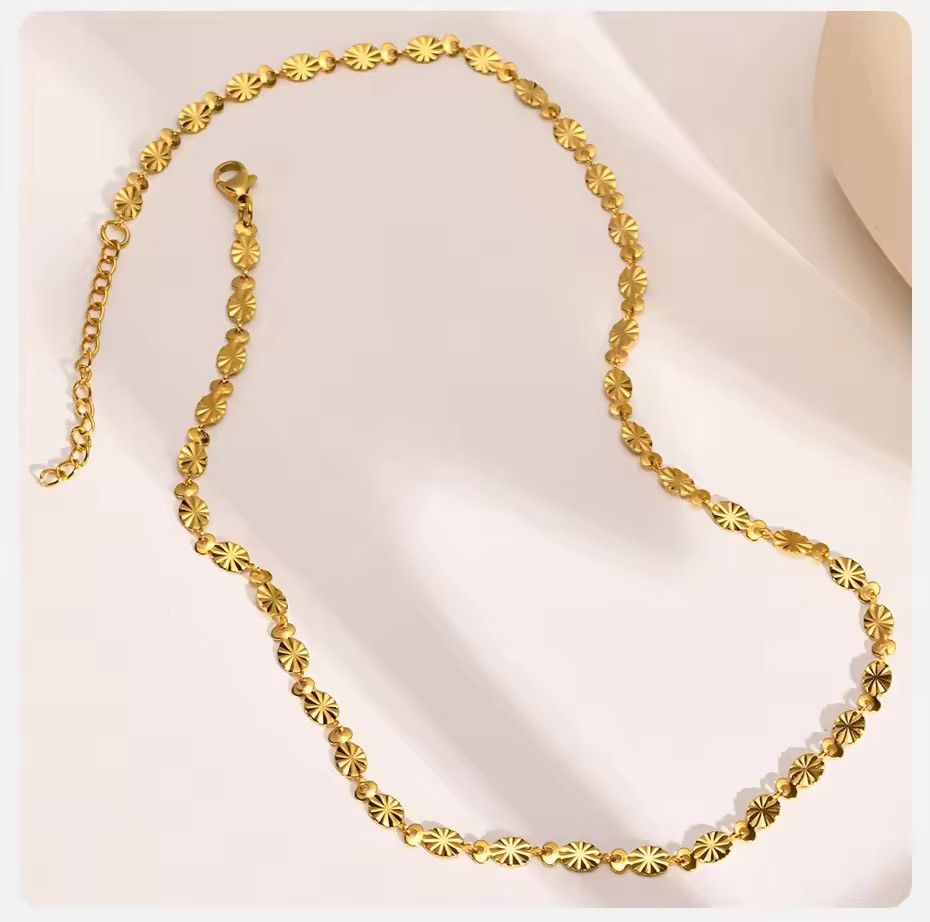 Other Flowers Chain Choker Necklace Size ONE SIZE - 1 Thumbnail