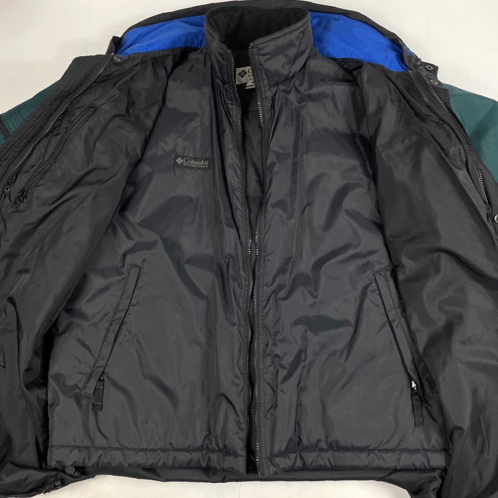 Etro VINTAGE Columbia Jacket Mens M Black 3-in-1 Gizzmo Full Zip Outdoor Ski Hiking Retro Wind-Resistant Size US M / EU 48-50 / 2 - 6 Thumbnail