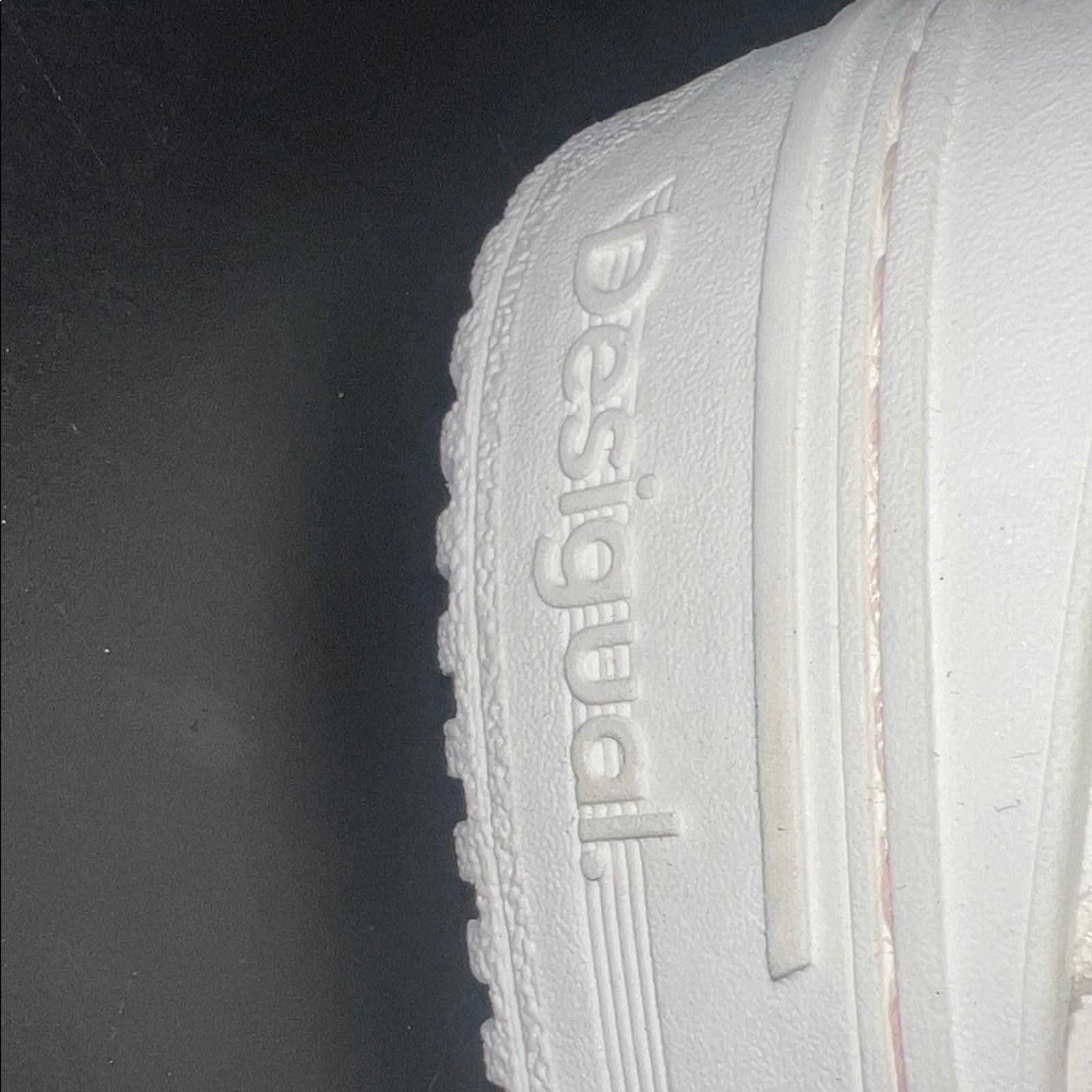 Desigual Desigual Cream Sneakers Size US 8 / IT 38 - 4 Thumbnail