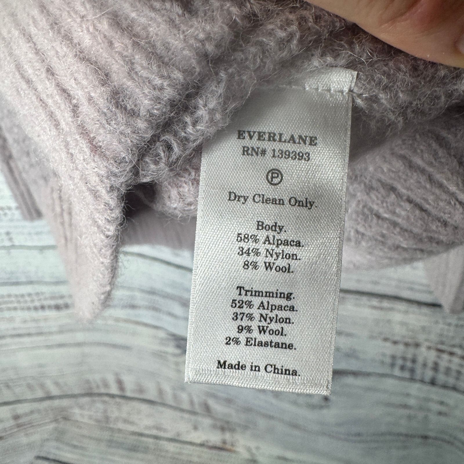 Everlane Everlane Women’s Alpaca Wool Blend Crewneck Sweater XS Gray Size XS / US 0-2 / IT 36-38 - 3 Thumbnail
