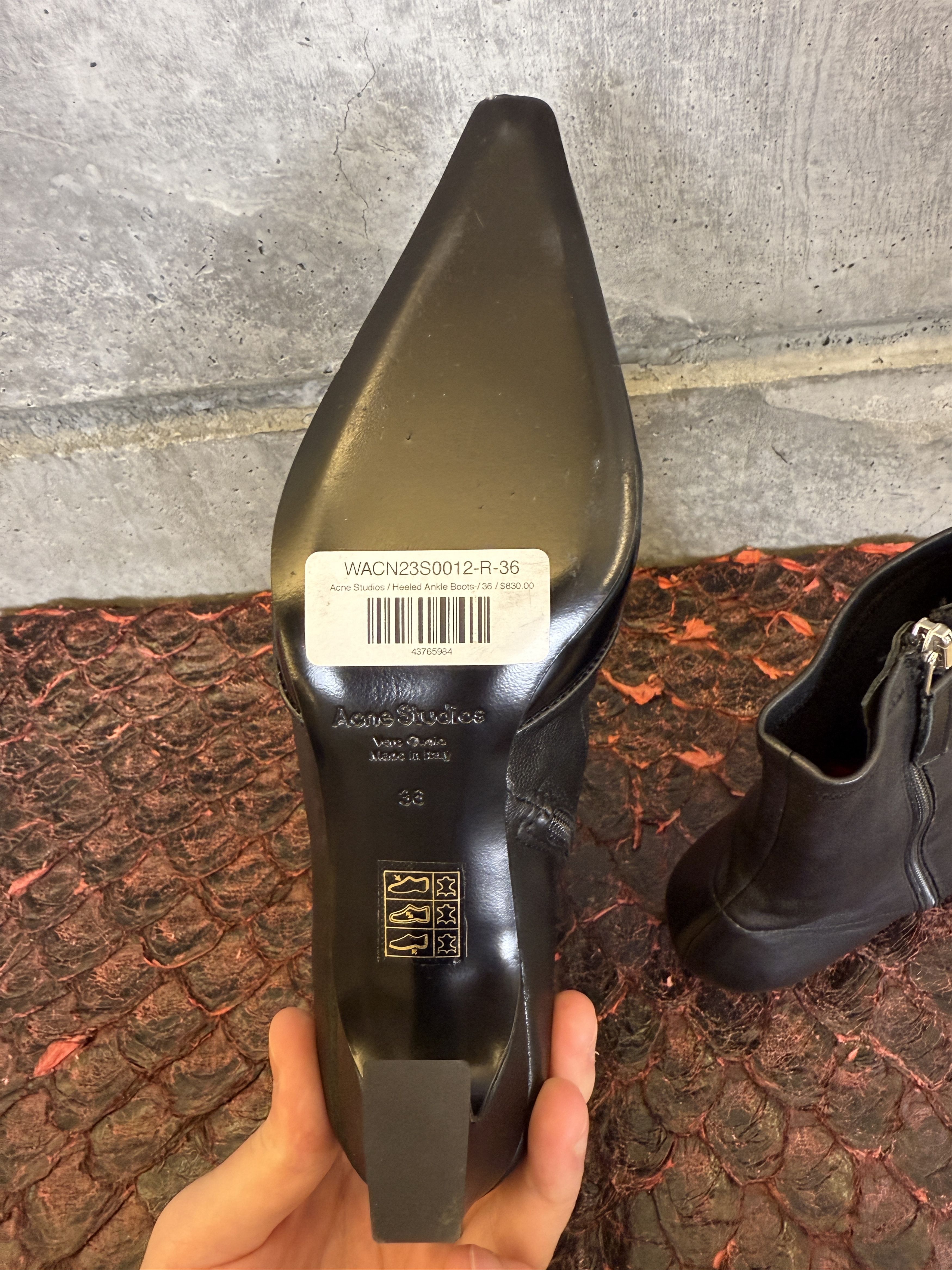 Acne Studios $830 Acne Studios Bano Leather Ankle Boots Size US 6 / IT 36 - 13 Thumbnail