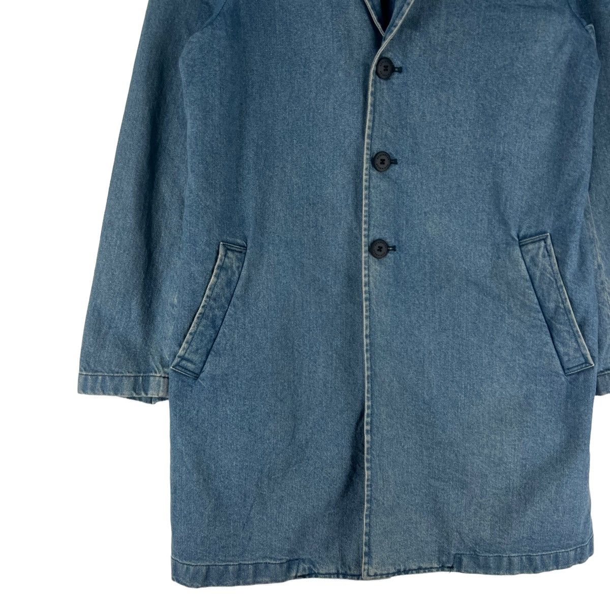 Japanese Brand 🔥Vintage Denim Double Breast Jacket Zaraman Issey Miyake Size US M / EU 48-50 / 2 - 3 Thumbnail