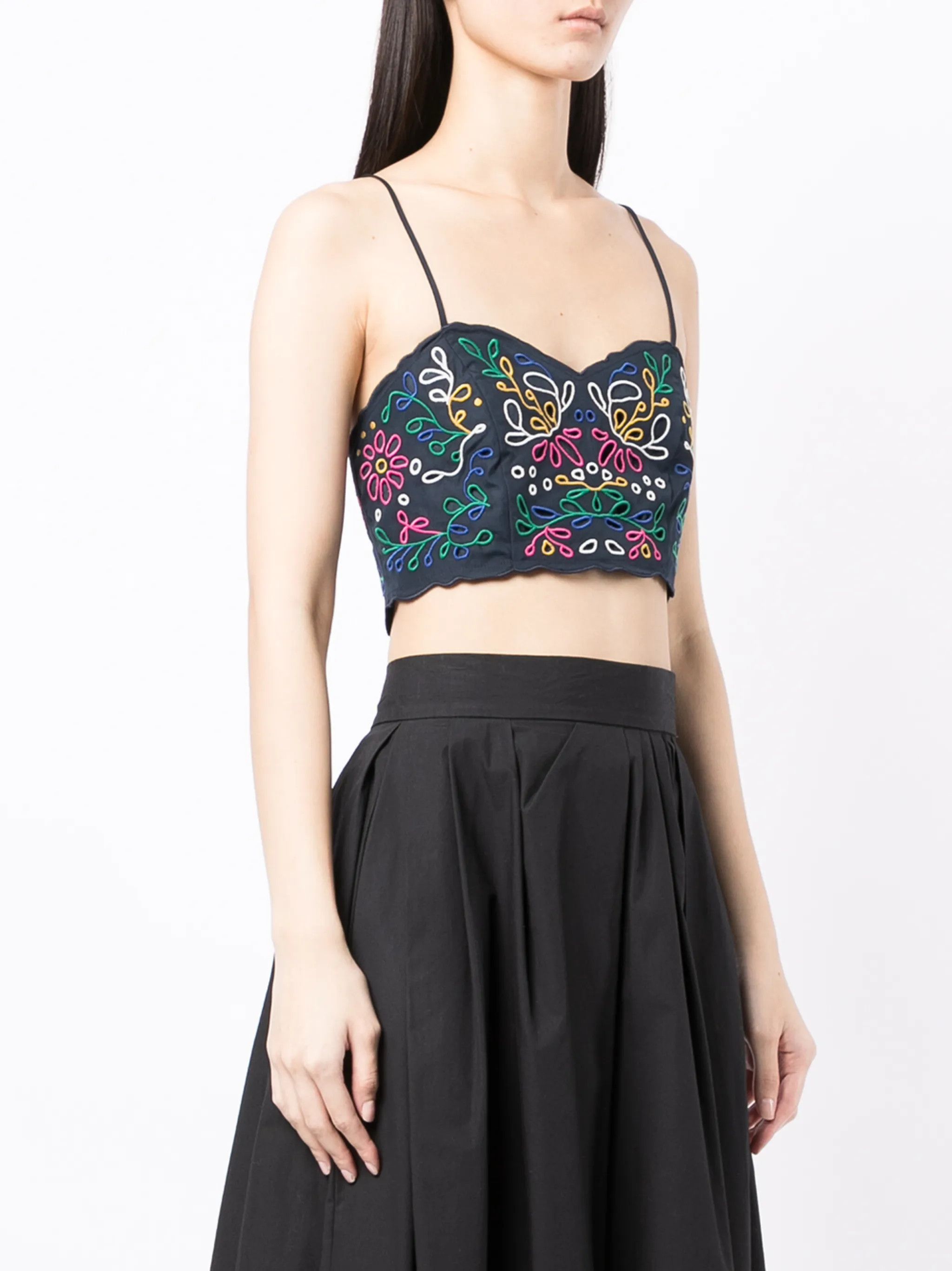 Chloe o1y0825 Sleeveless Bustier in Multicolor Size S / US 4 / IT 40 - 3 Thumbnail