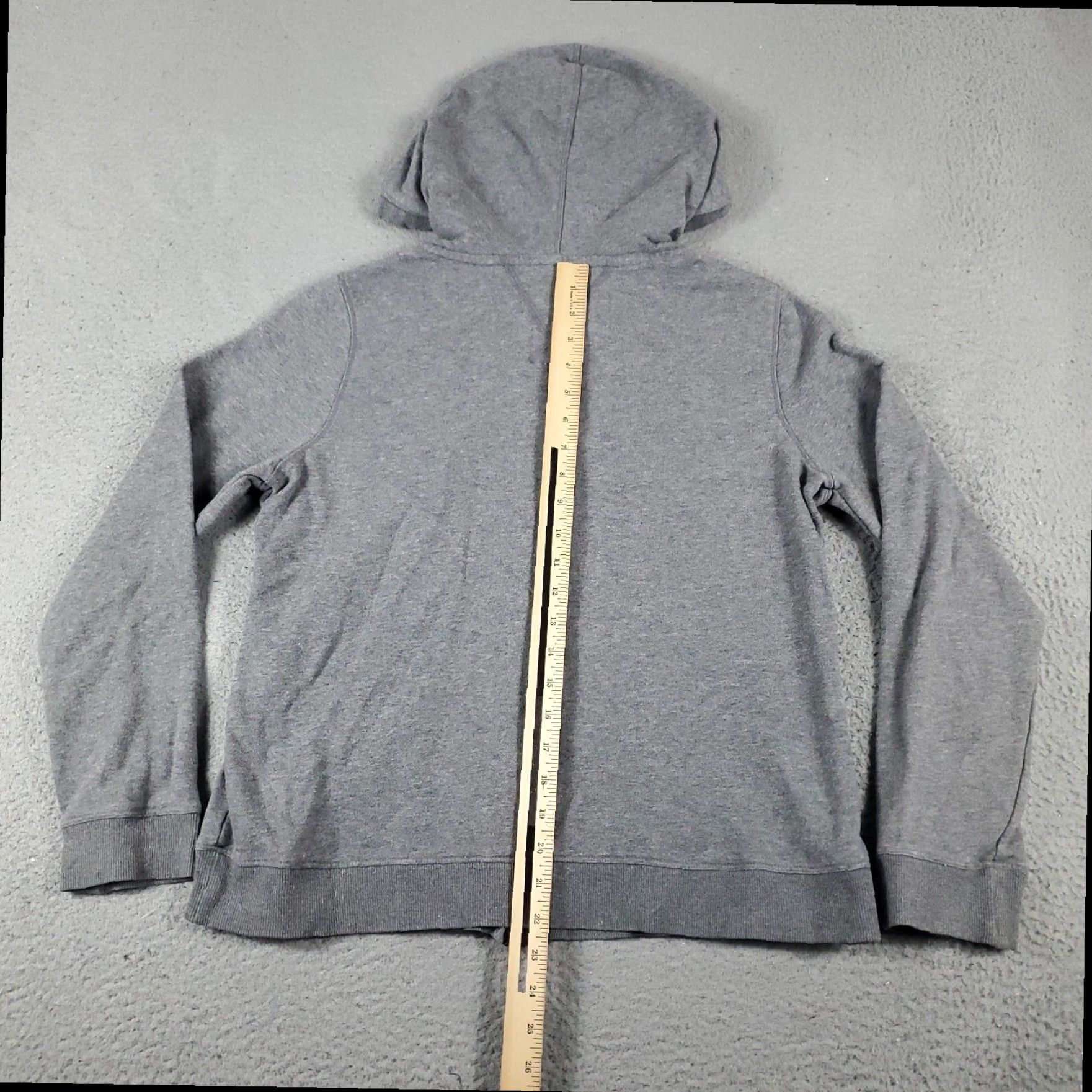 Tommy Hilfiger Tommy Hilfiger Full Zip Hoodie Sweater Womens Large Gray Cotton Blend Long Sleeve Mock Neck Size L / US 10 / IT 46 - 7 Thumbnail