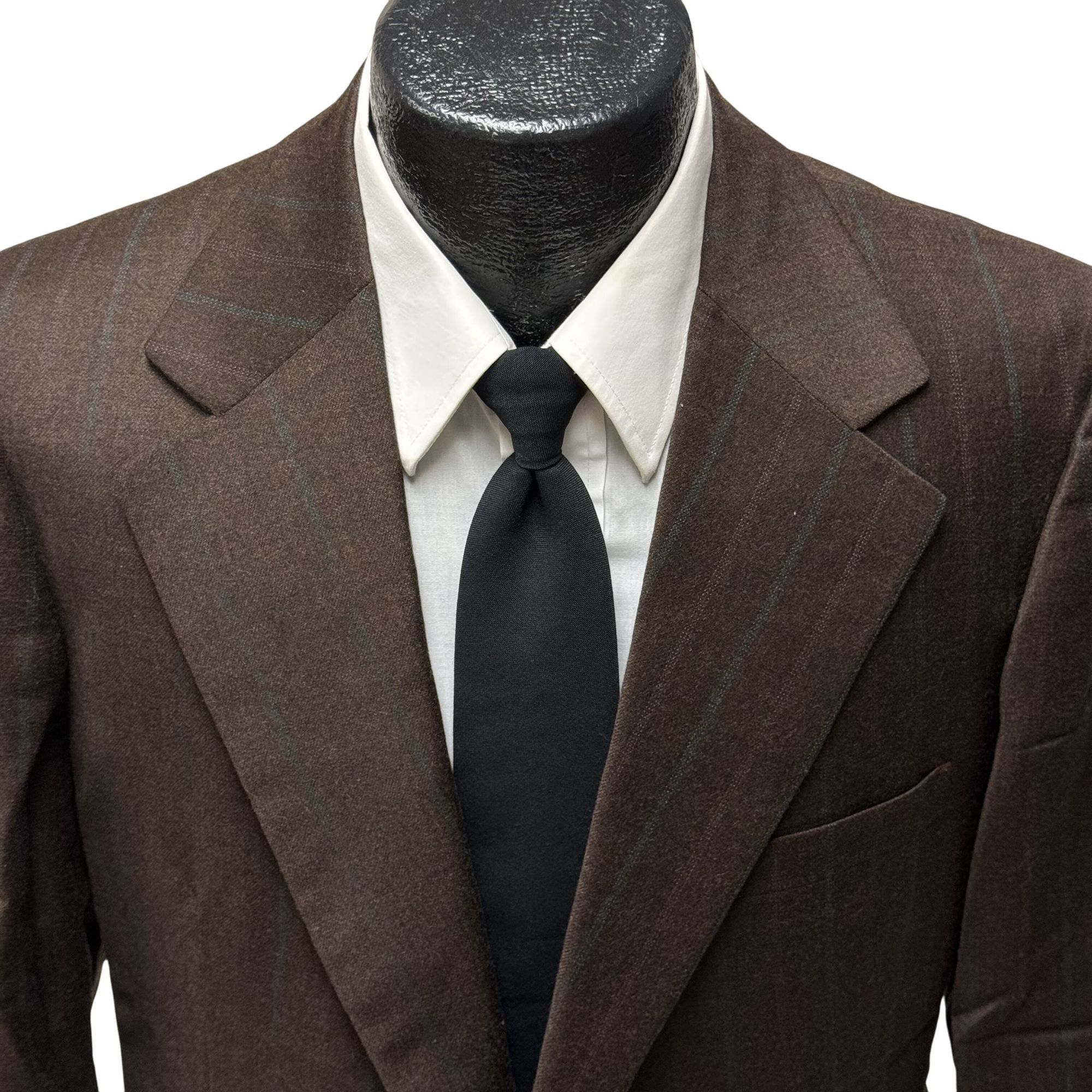 Botany 500 Vtg Botany 500 Sport Coat Blue TATTERSALL Stripe Blazer Size 40R - 2 Thumbnail