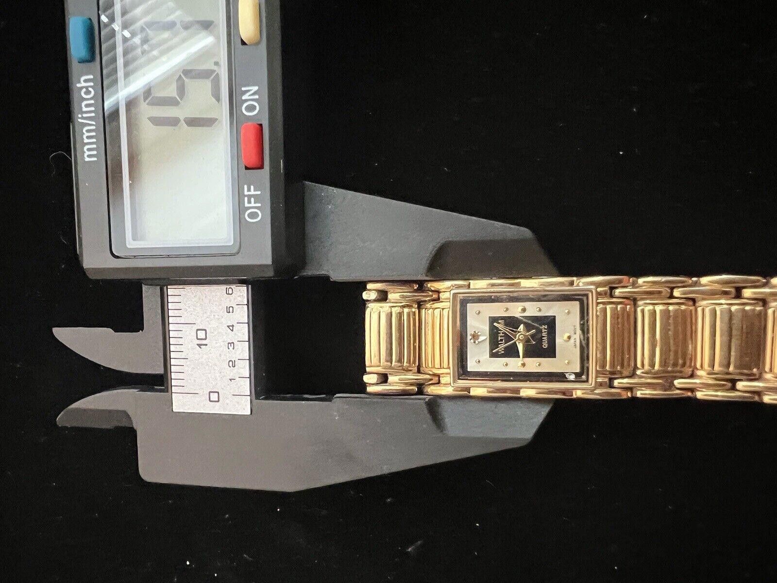 Designer Waltham Diamond Quartz Ladies Watch New Battery Size ONE SIZE - 7 Thumbnail