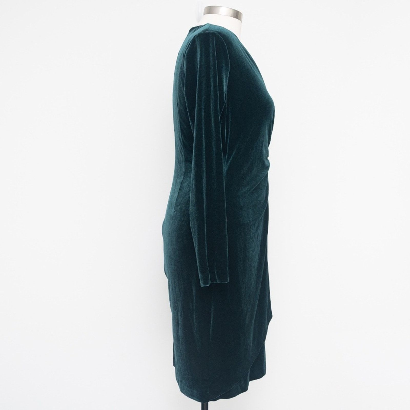 Calvin Klein Calvin Klein. Lux Velvet Wrapped Dress Size XL / US 12-14 / IT 48-50 - 3 Thumbnail