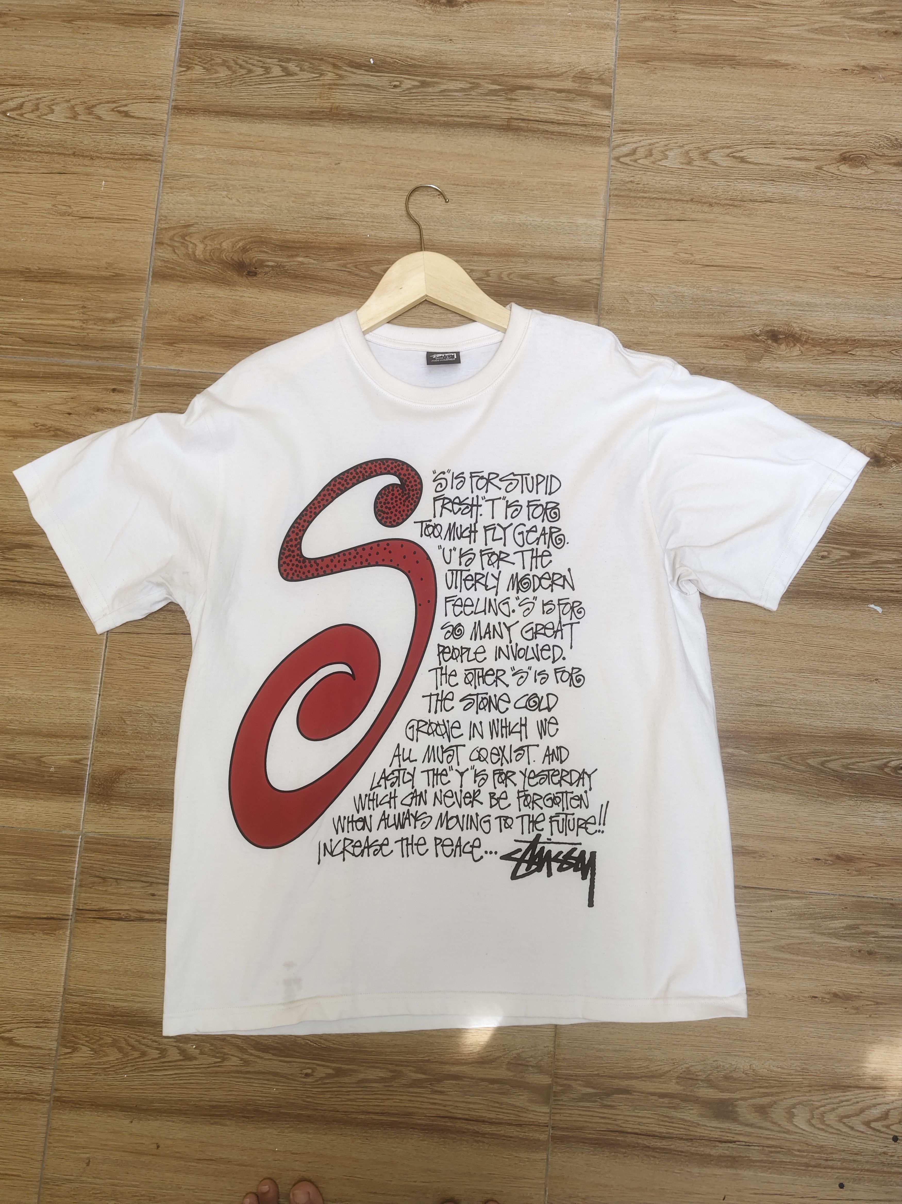 Stussy Stussy S Talk Pigment Dyed Tee White Size US L / EU 52-54 / 3 - 1 Thumbnail