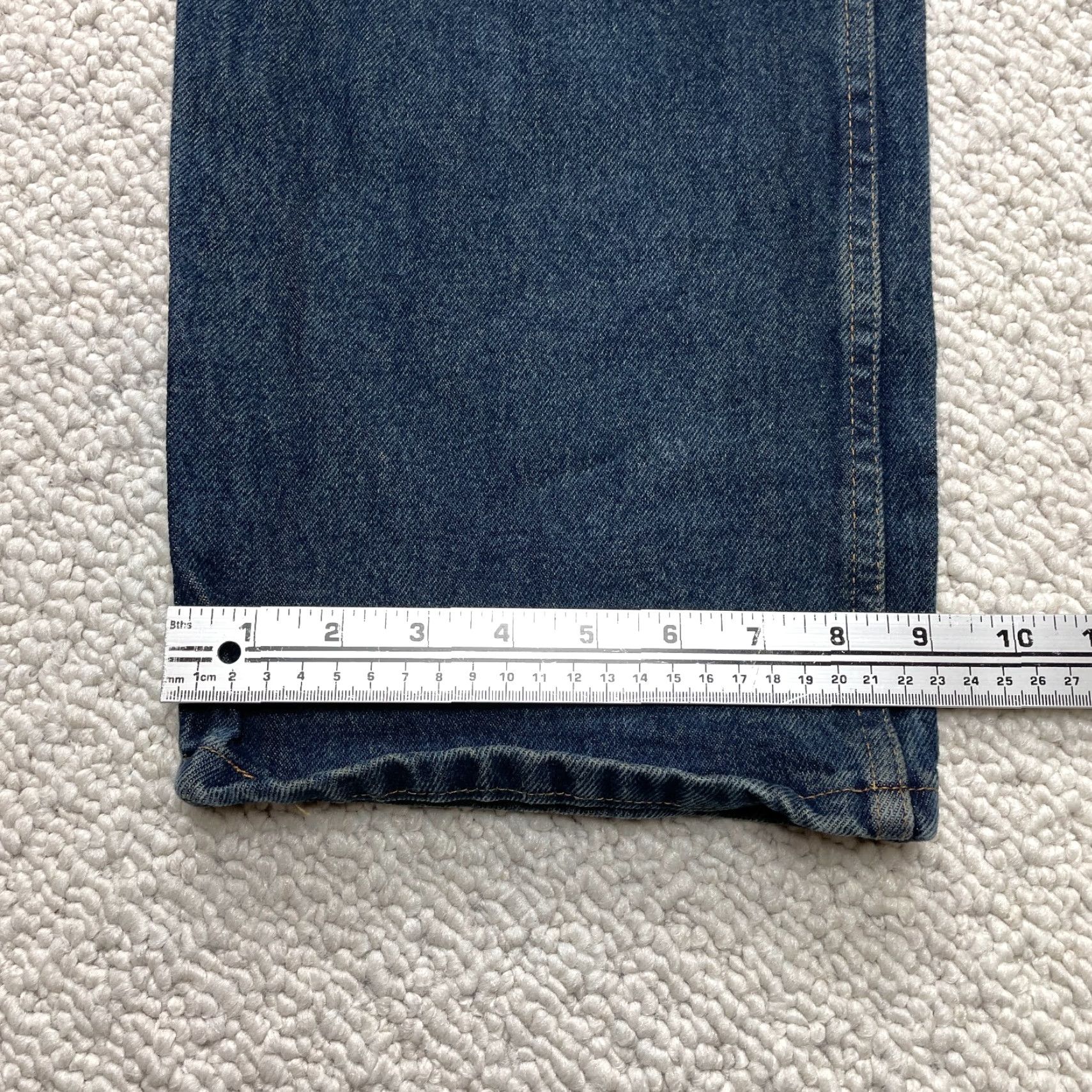 Vintage Rustler Jeans Mens 44 Blue Denim Dark Wash Straight 44x32 Adult High Rise Pants Size US 44 / EU 60 - 2 Thumbnail