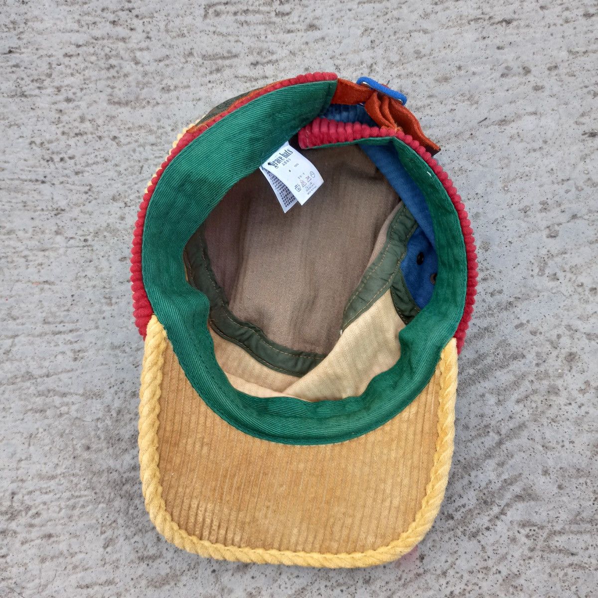 Other UNIQUE corduroy Patchwork cadet hat by grace Size ONE SIZE - 16 Thumbnail