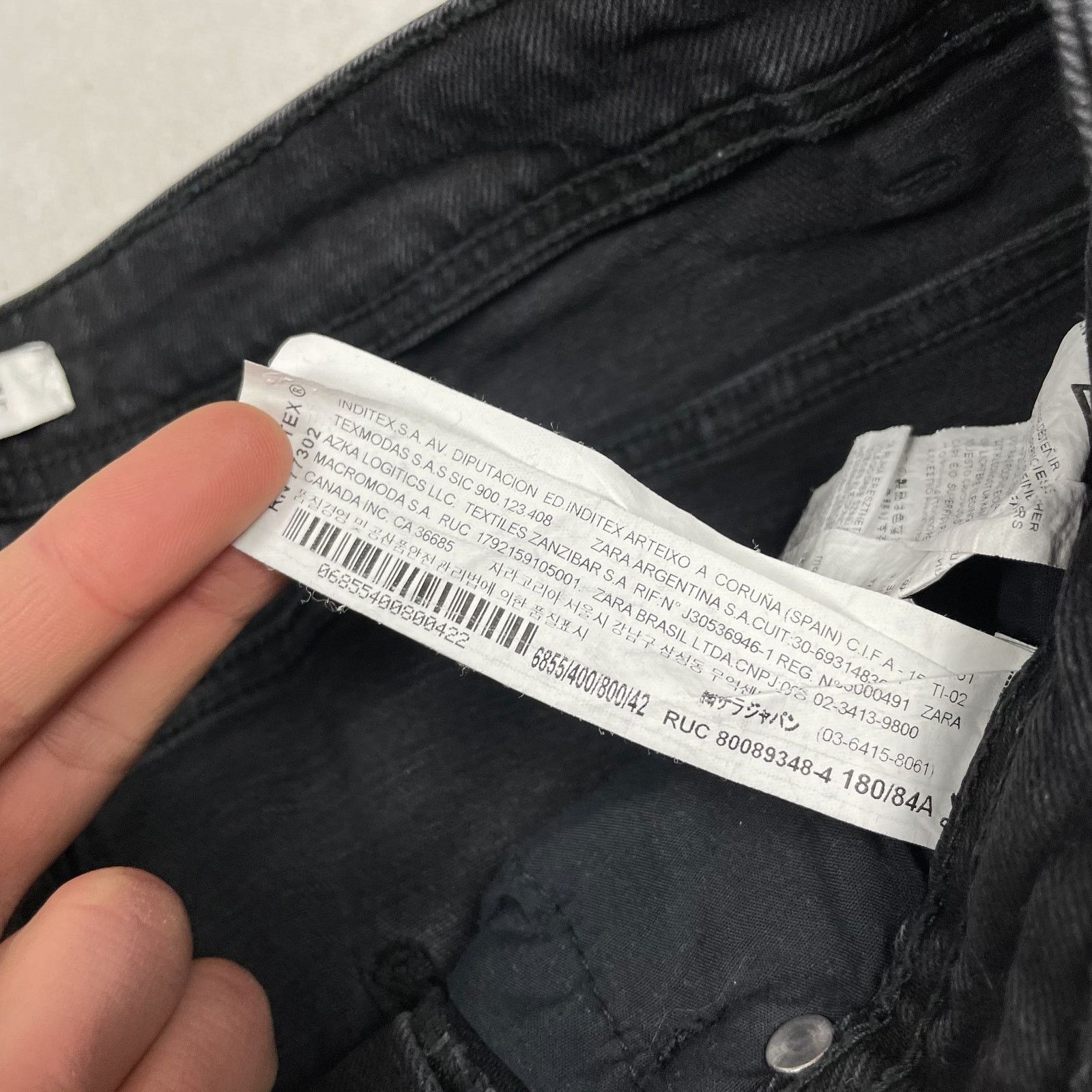 Zara Zara Men's Gray Distressed Denim Pockets Skinny Jeans 32 Size US 32 / EU 48 - 12 Thumbnail