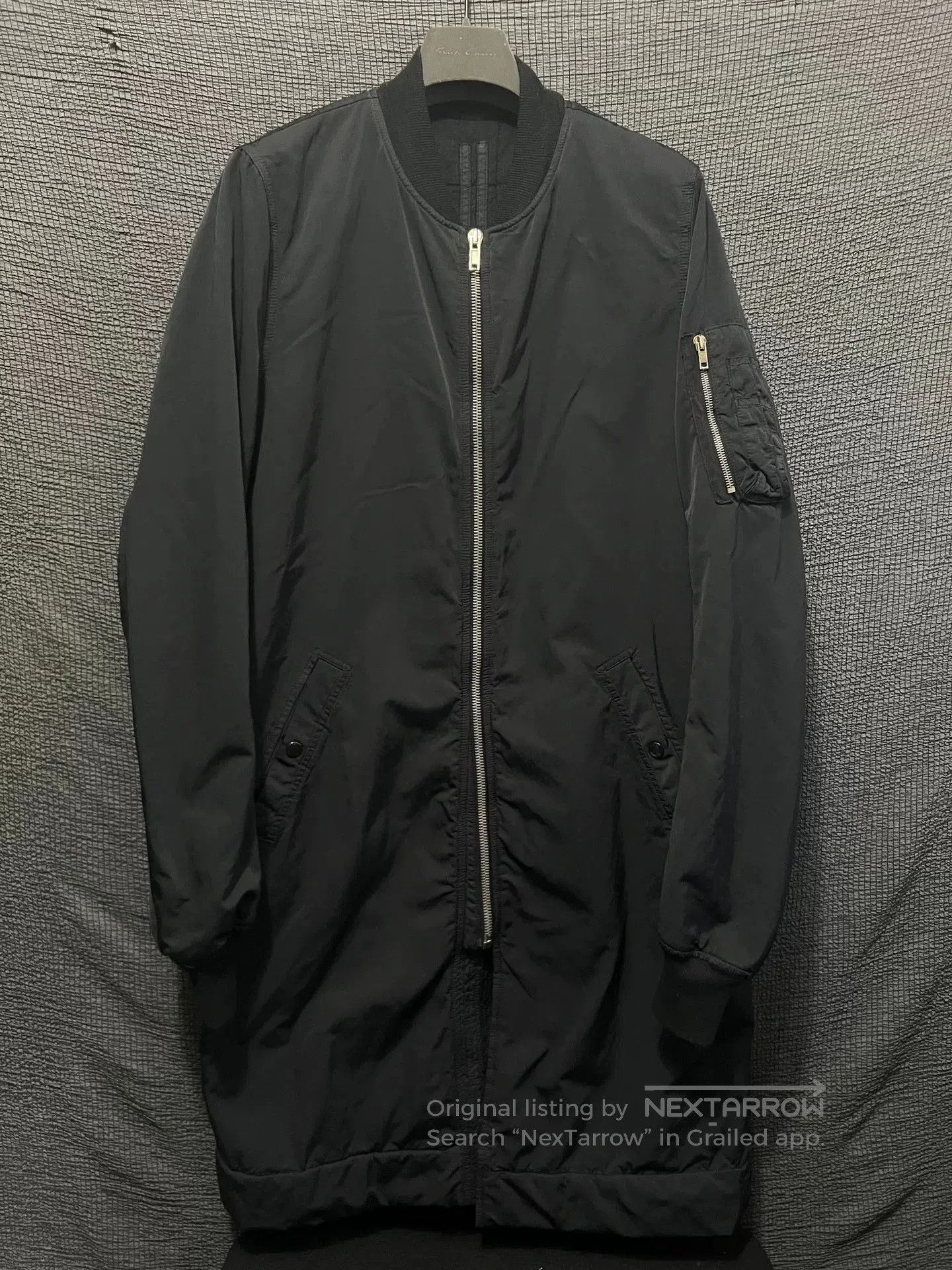 Rick Owens Rick Owens Long MA1 Cotton Jacket. Size US M / EU 48-50 / 2 - 1 Thumbnail