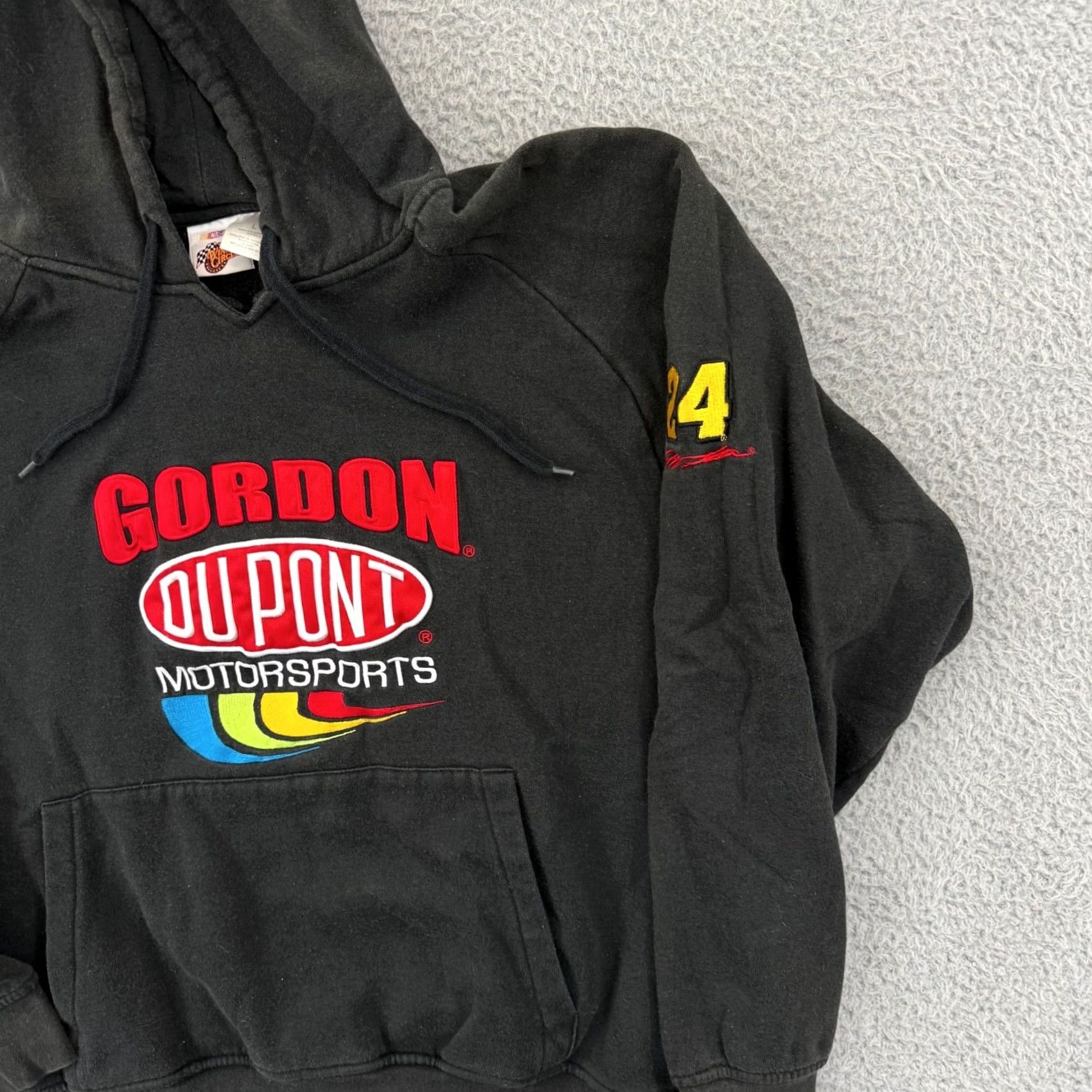 NASCAR VINTAGE Jeff Gordon Sweatshirt Adult Medium Black Nascar 90s Sport Dupont Hoodie Size US M / EU 48-50 / 2 - 5 Thumbnail