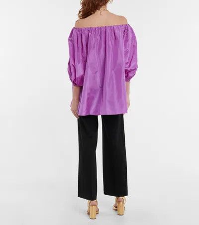 Valentino o1y0326 Blouse in Purple Size S / US 4 / IT 40 - 3 Thumbnail