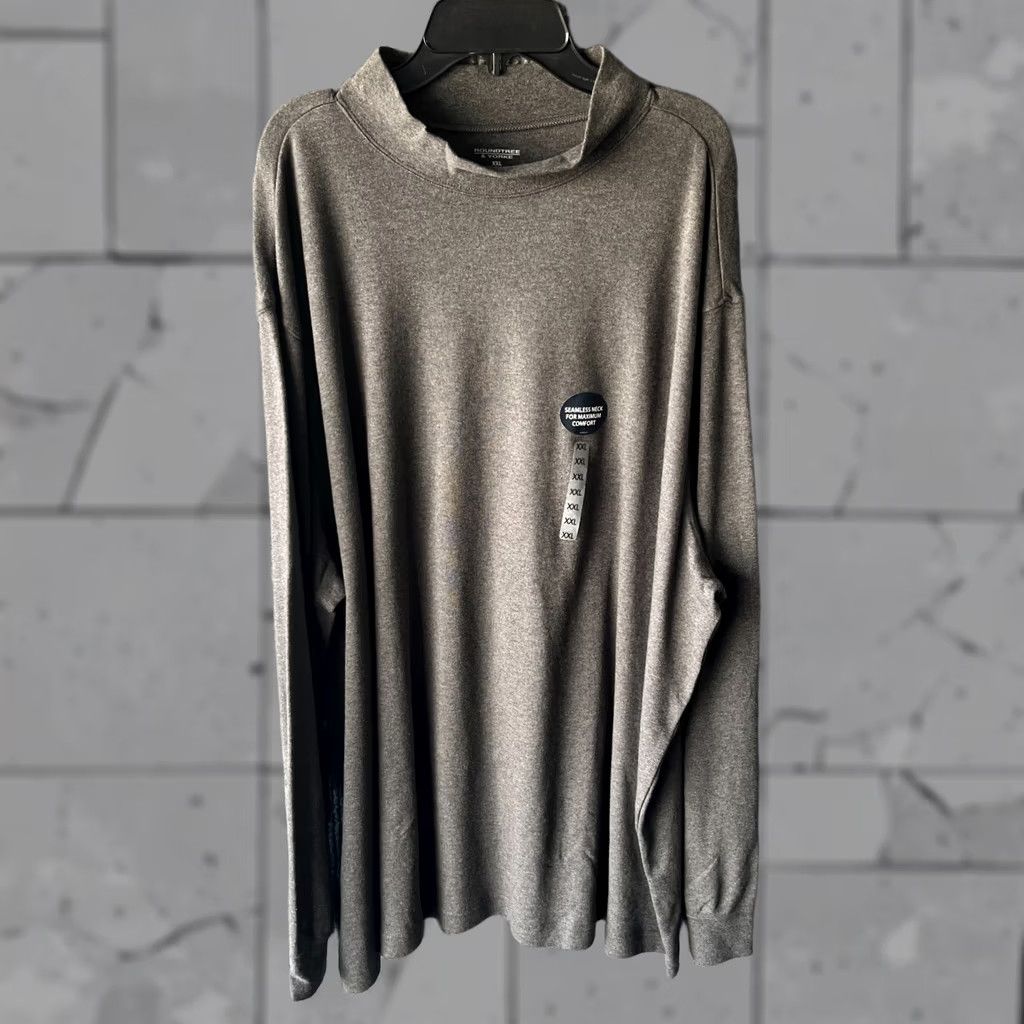 Roundtree & Yorke Roundtree & Yorke Sweater Mens 2XL Charcoal Mock Turtleneck Pullover Sweatshirt Size US XXL / EU 58 / 5 - 1 Thumbnail
