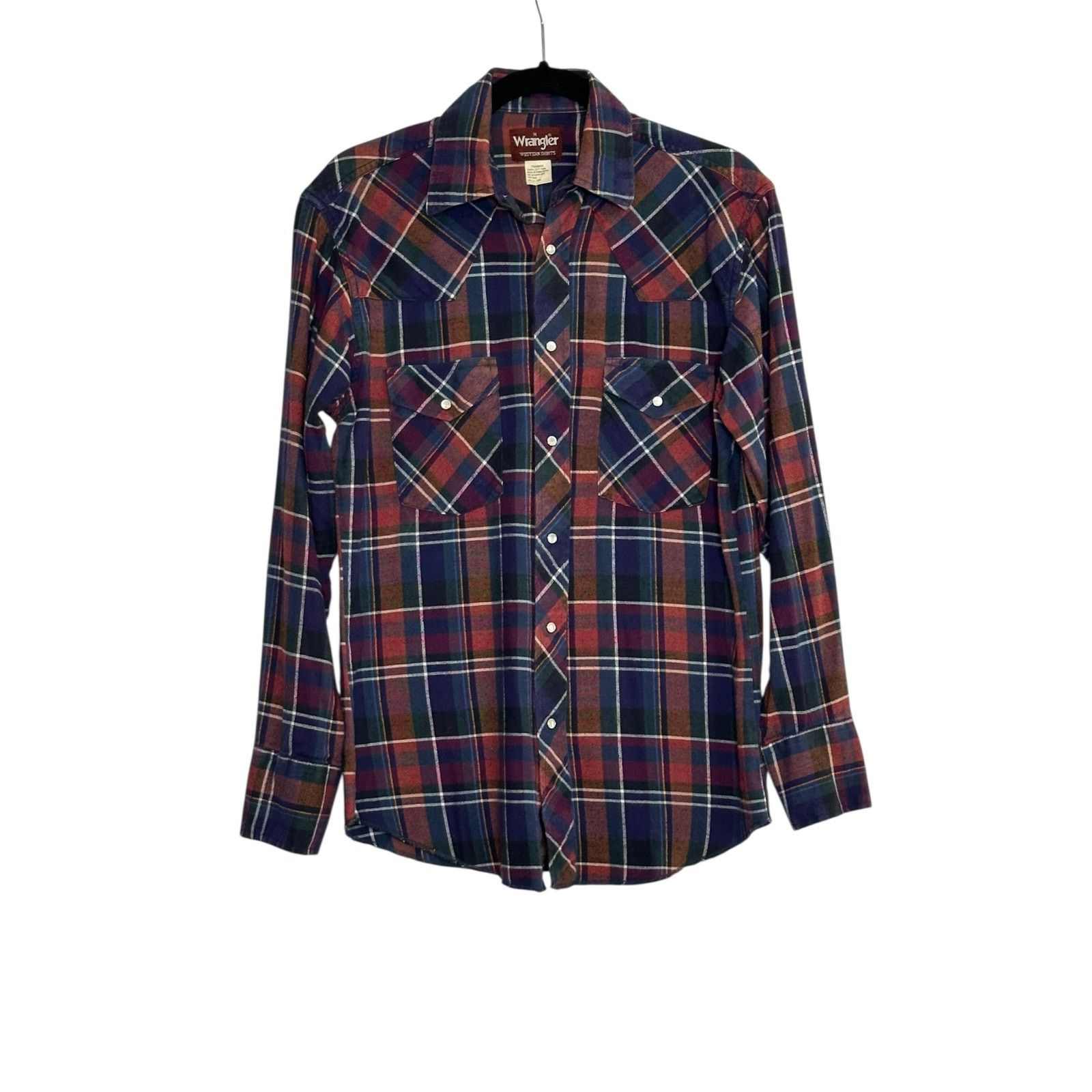 Wrangler Wrangler plaid long sleeves casual western shirt size M Size US M / EU 48-50 / 2 - 8 Thumbnail