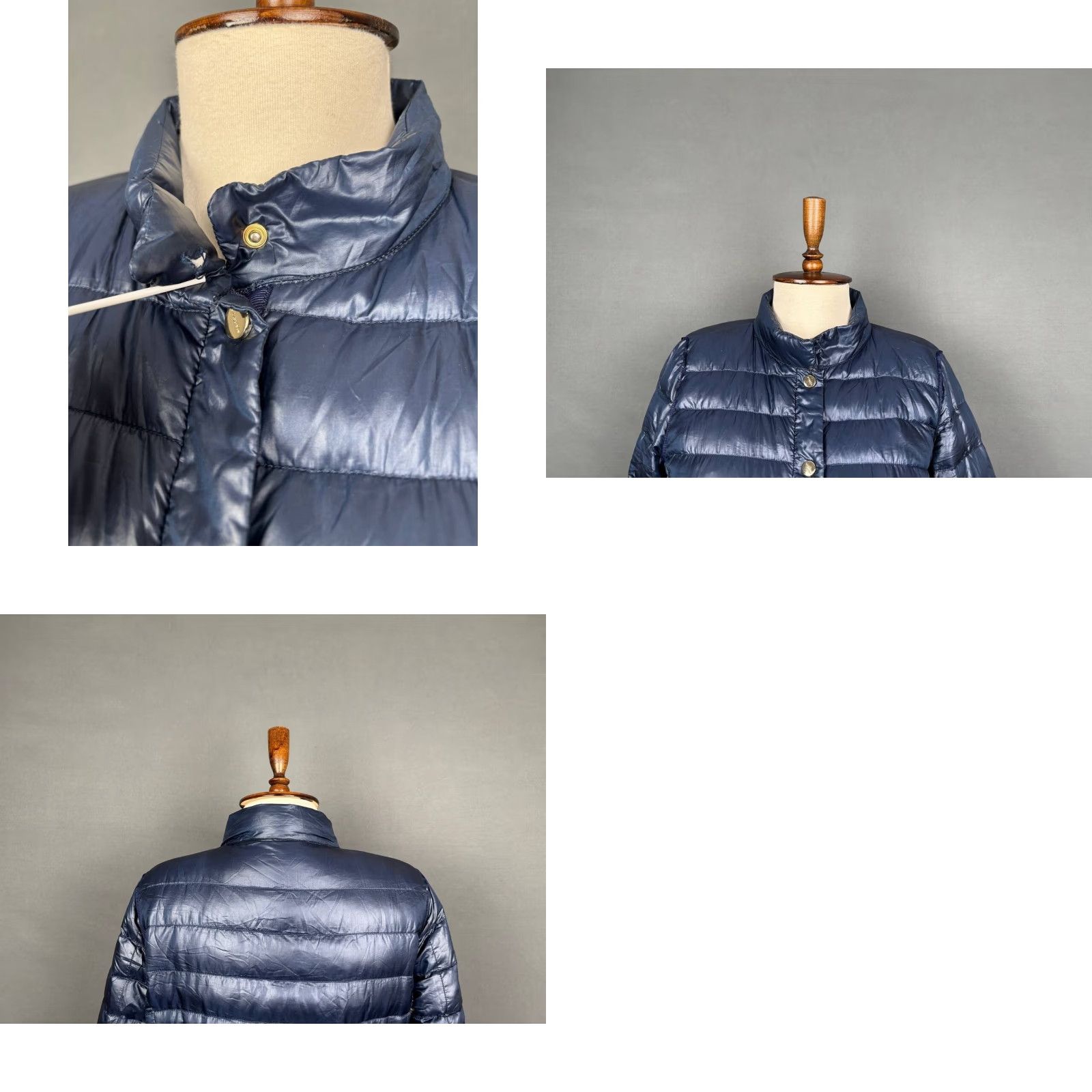 Marella Marella Down Puffer Coat Blue 8 Long Sleeve Zip Coat Womens Regular Size Piumino Lining Piumette Winter Fall Jacket Size M / US 6-8 / IT 42-44 - 8 Thumbnail