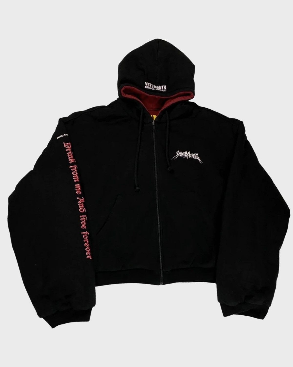 トップス Vetements Gun Club Zip Hoodie Vetements 11 Inch Gun Club Zip Hoodie | Grailed