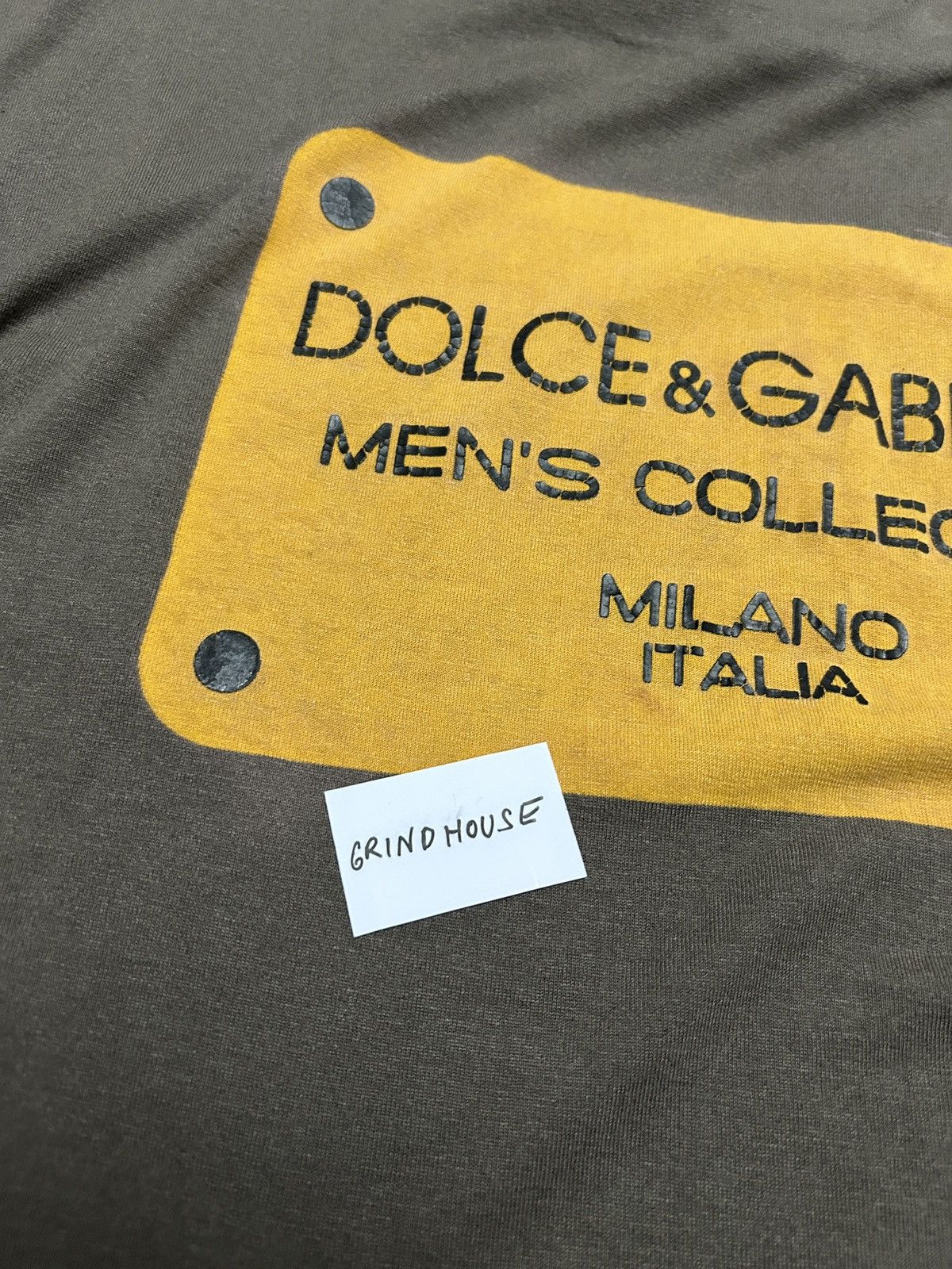 Dolce & Gabbana × Vintage Vintage D&G Logo Plaque Tee Size US XL / EU 56 / 4 - 9 Thumbnail