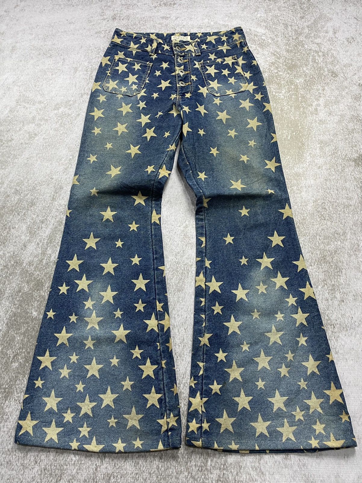 Hysteric Glamour × Japanese Brand × KMRii 2000s Magic Square Super Flared Hysteric Hagi style Size US 28 / EU 44 - 1 Thumbnail
