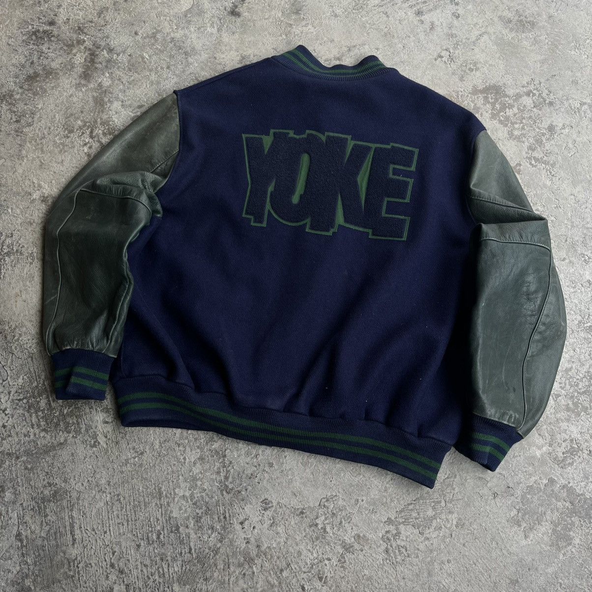 Nike × Vintage Vintage Nike Escolar YOKE Leather Jacket Very Rare Size US XXL / EU 58 / 5 - 2 Thumbnail