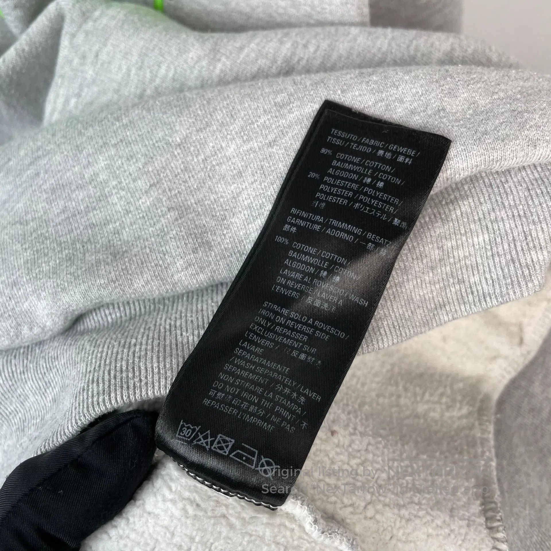 Balenciaga Balenciaga Grey Dripping Print Letter Hoodie| Size US L / EU 52-54 / 3 - 9 Thumbnail