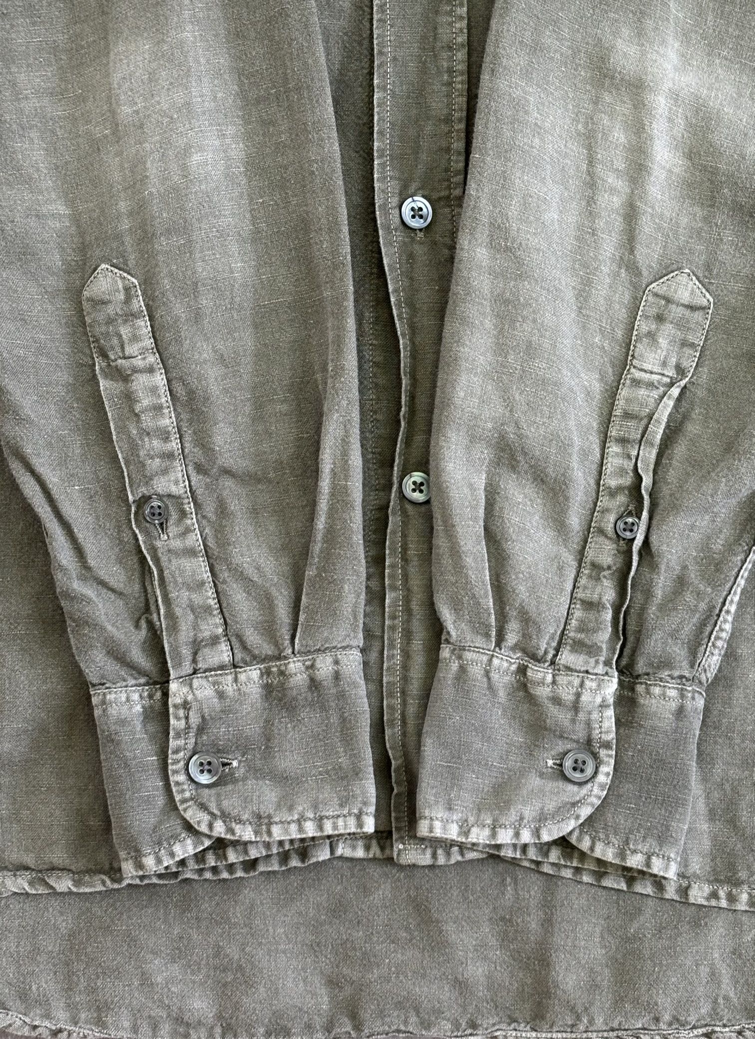 Our Legacy OUR Legacy Khaki shirt Linen size 48 Size US M / EU 48-50 / 2 - 8 Thumbnail