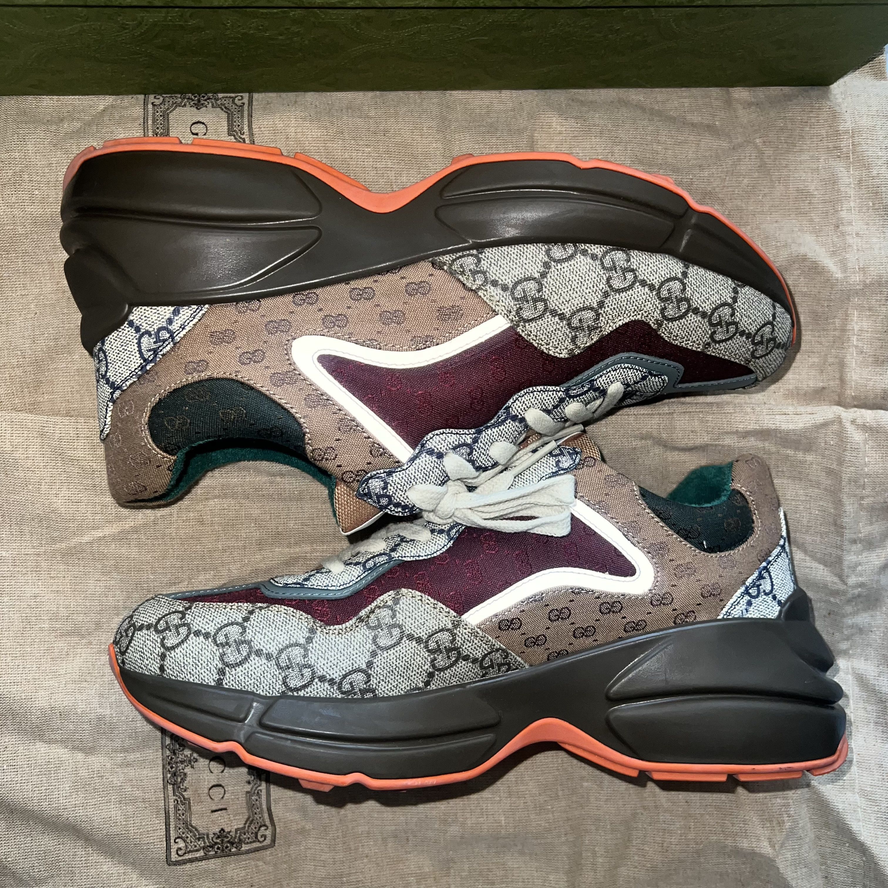 Gucci Gucci Rhyton GG Supreme Monogram sneaker Size US 7 / IT 37 - 4 Thumbnail