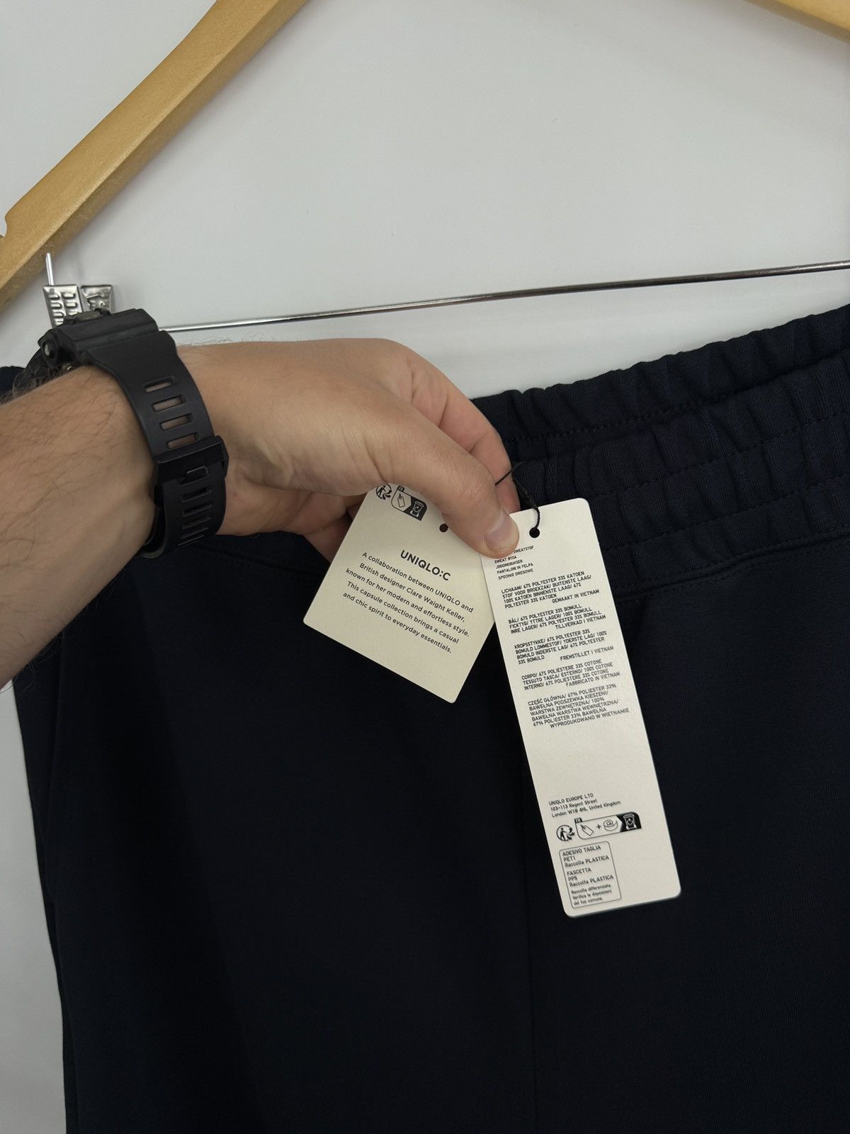 Uniqlo ❗️NWT 🇯🇵 UNIQLO :C Clare Waight Keller Sweat Wide Pants Navy Size US 34 / EU 50 - 6 Thumbnail