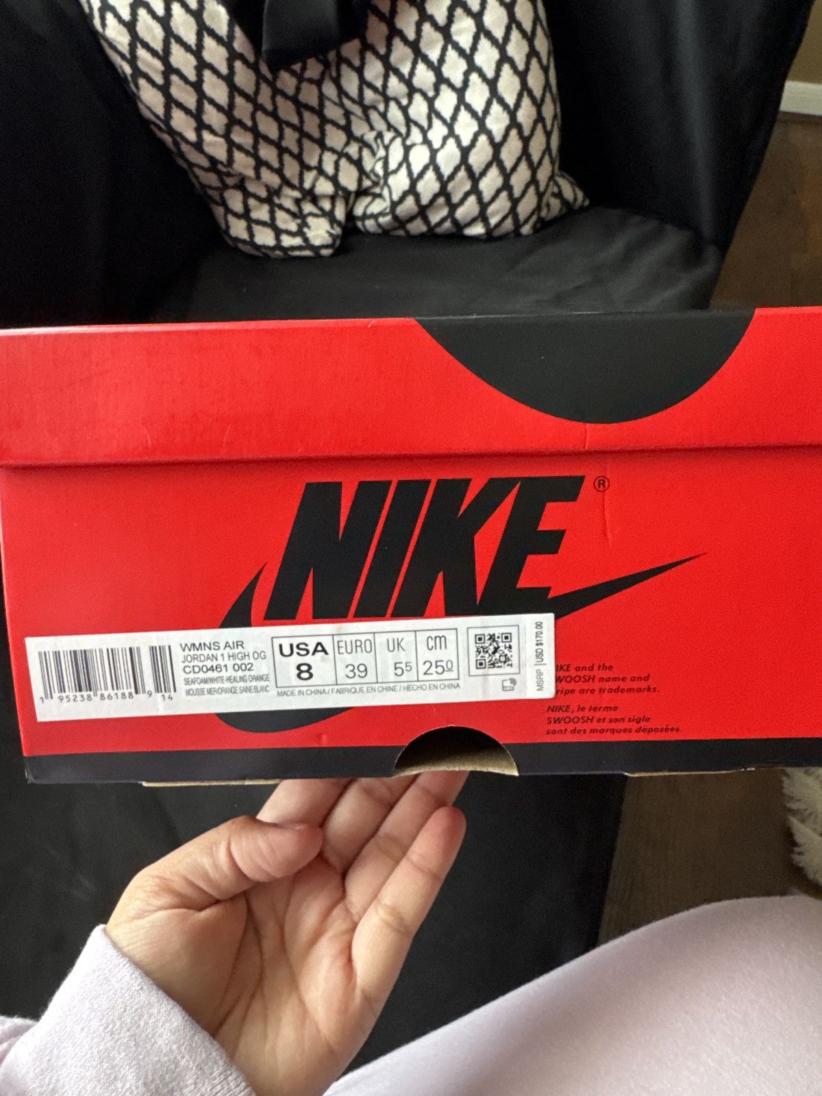 Nike Air Jordan 1 High OG Seafoam/ White Size US 8 / IT 38 - 6 Thumbnail