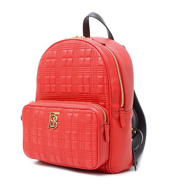 Burberry Burberry Burberry Smooth Leather TB Backpack Red×Black 80242211 Leather Backpack 80242211 in Great Condition Size ONE SIZE - 1 Thumbnail