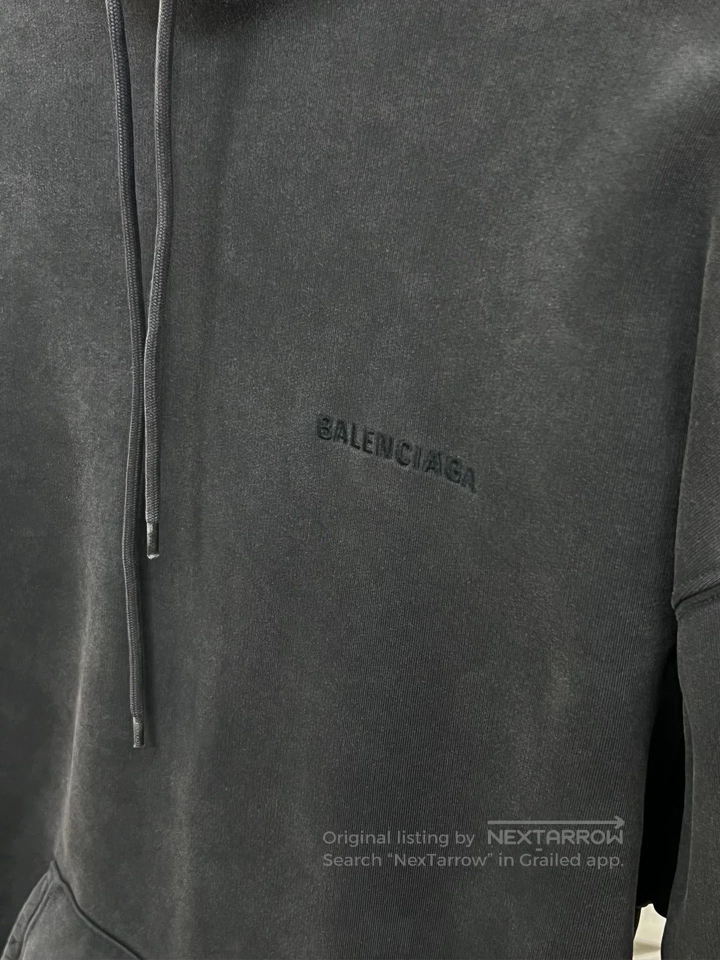 Balenciaga Balenciaga Distressed Embroidered Hoodie XS. Size US XS / EU 42 / 0 - 3 Thumbnail