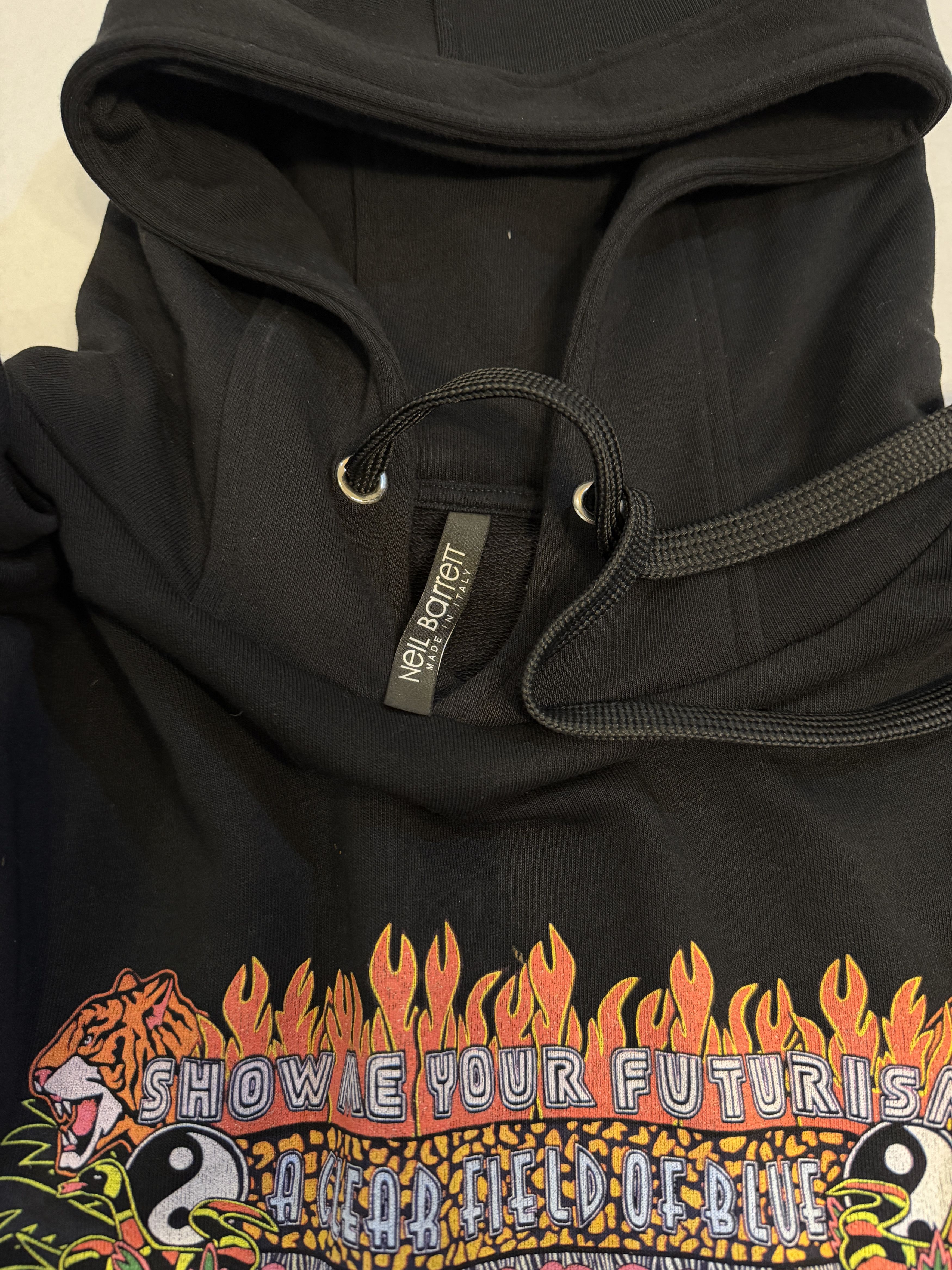 Neil Barrett Neil Barrett Graphic Hoodie Size US XL / EU 56 / 4 - 3 Thumbnail