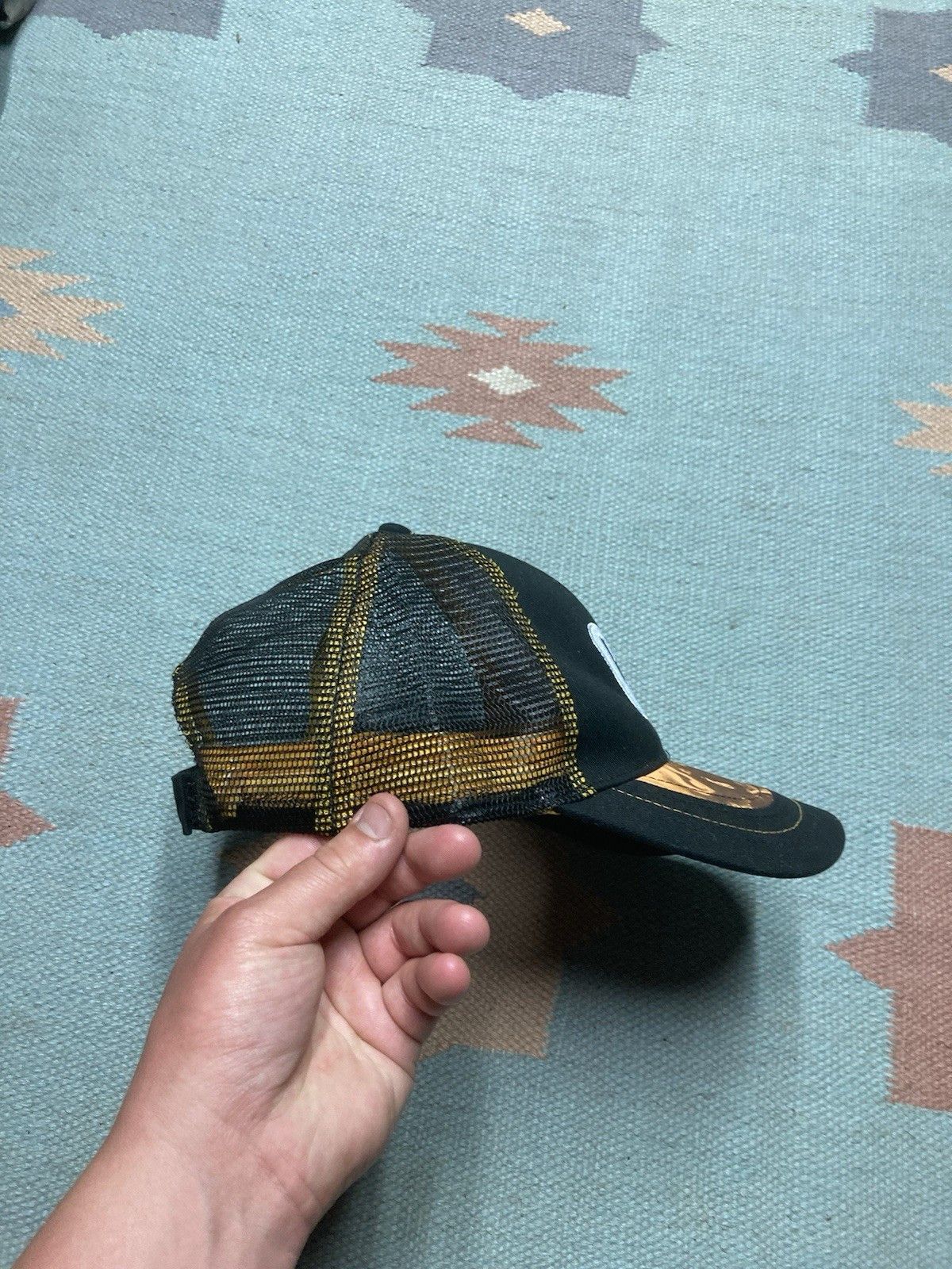 Caterpillar × Vintage Strapback hat cat caterpillar construction tractor camo Size ONE SIZE - 7 Thumbnail