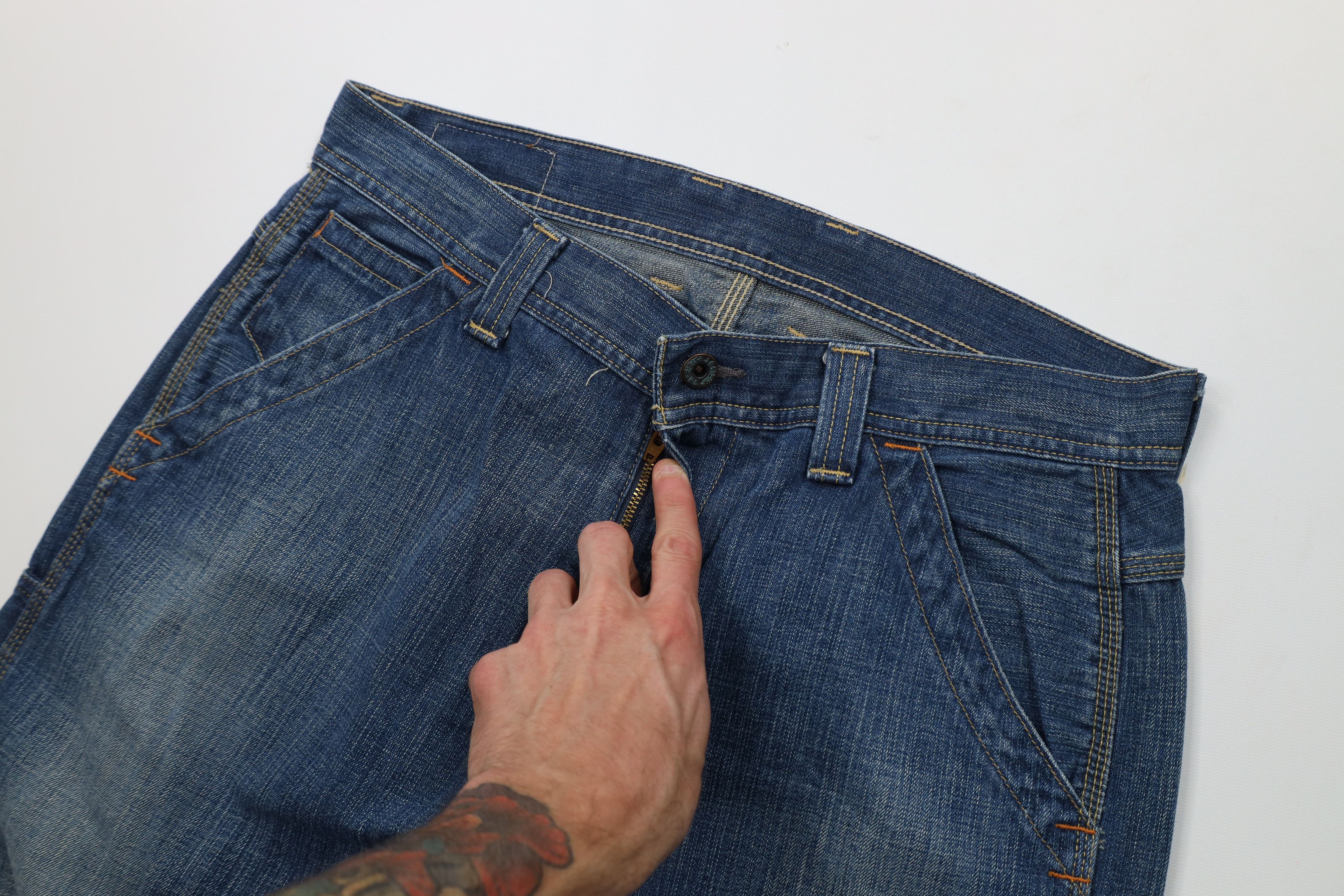 Ralph Lauren Vintage 90s Ralph Lauren Loose Wide Leg Dungaree Denim Jeans Size US 34 / EU 50 - 7 Thumbnail