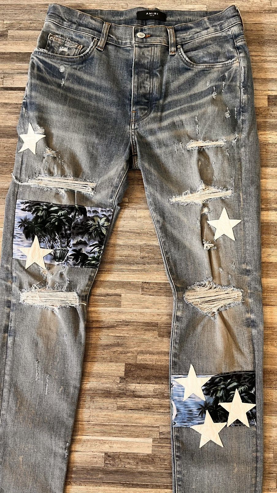 Amiri AMIRI jeans Star Patch Size US 33 - 2 Thumbnail