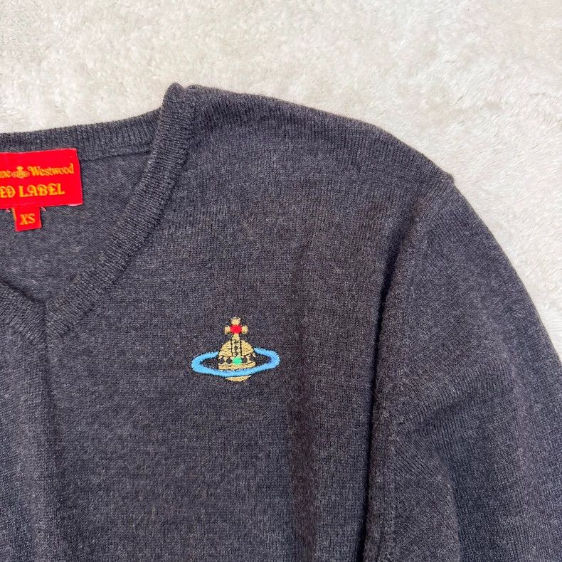 Vivienne Westwood Vivienne Westwood Dark grey wool sweater knit top Size XS / US 0-2 / IT 36-38 - 2 Thumbnail