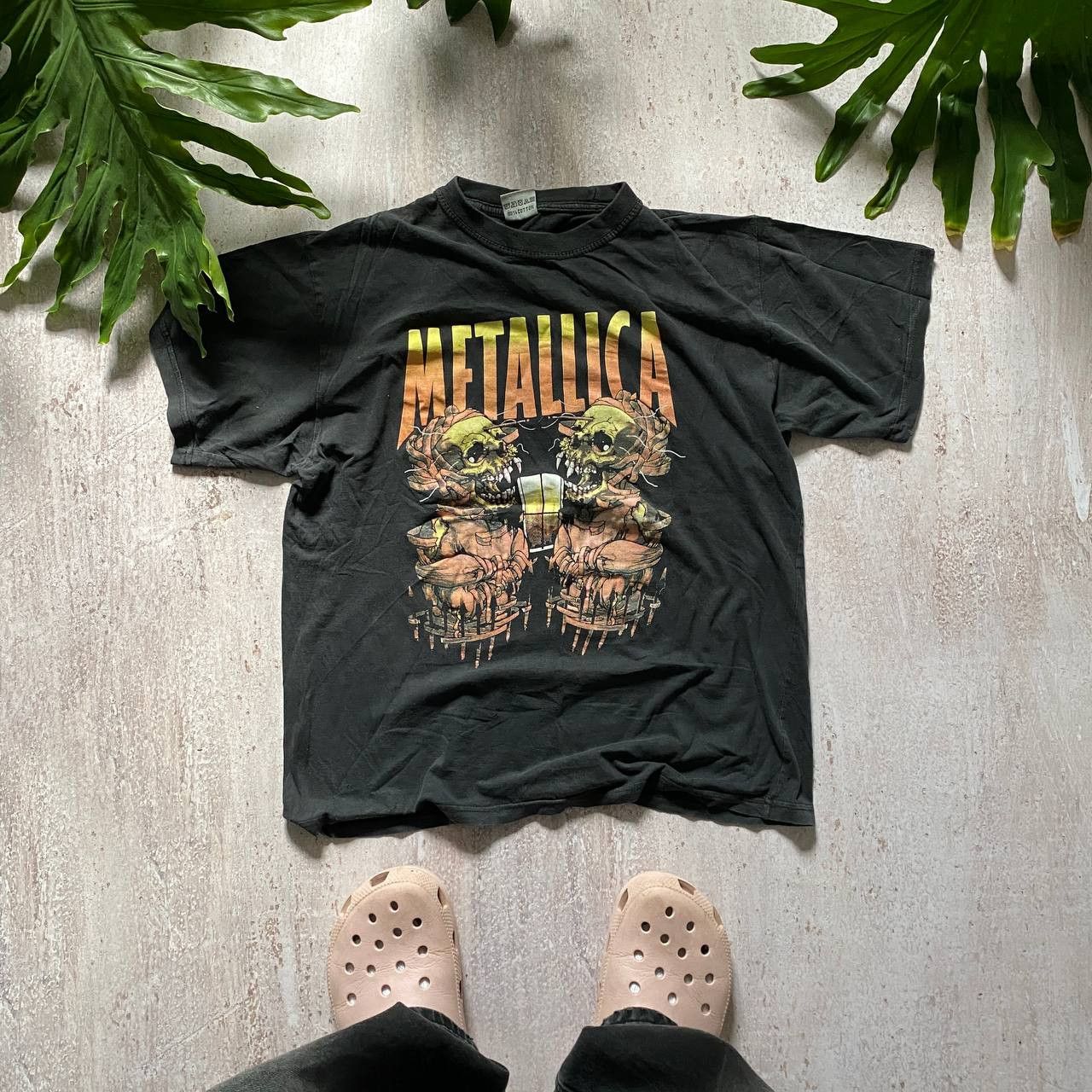Band Tees × Metallica × Vintage VINTAGE 90S METALLICA PUSHEAD RARE FADED TEE 88 Size US L / EU 52-54 / 3 - 1 Thumbnail