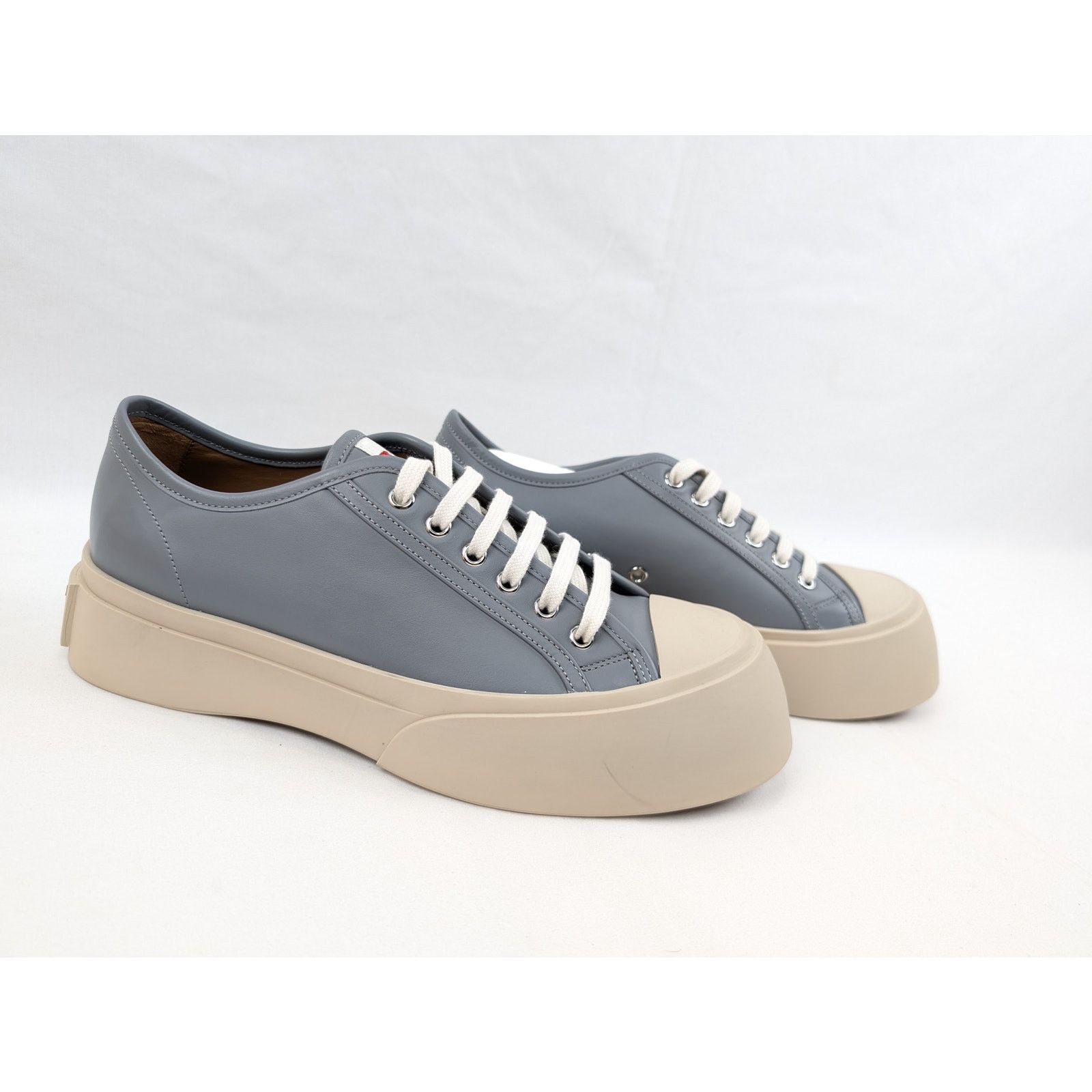 Marni o1rshd1 Leather Pablo Lace-up Sneaker in Grey Size US 12 / EU 45 - 8 Thumbnail