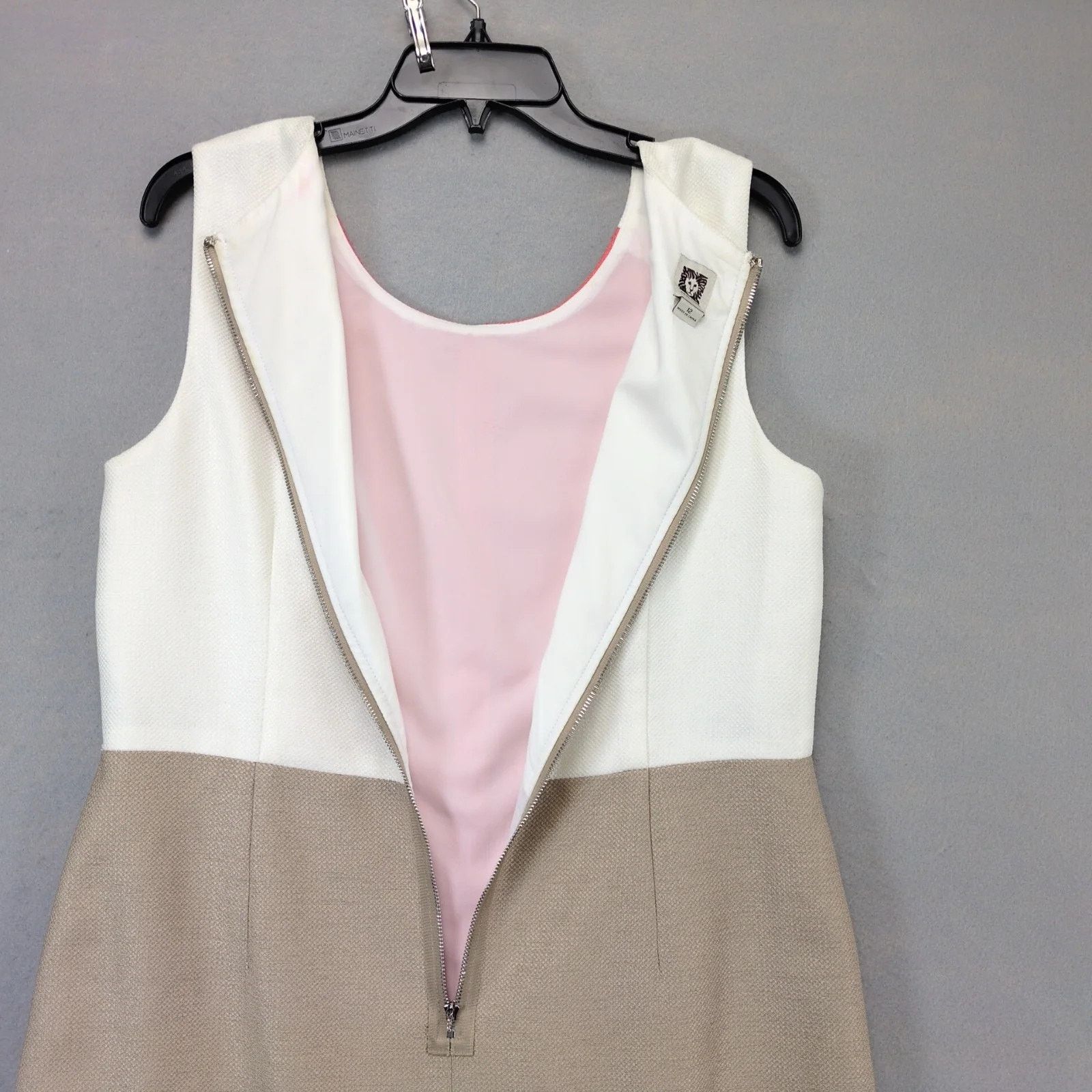 Anne Klein Anne Klein Retro Colorblock Bodycon Mini Dress Sleeveless 12 Size XL / US 12-14 / IT 48-50 - 3 Thumbnail