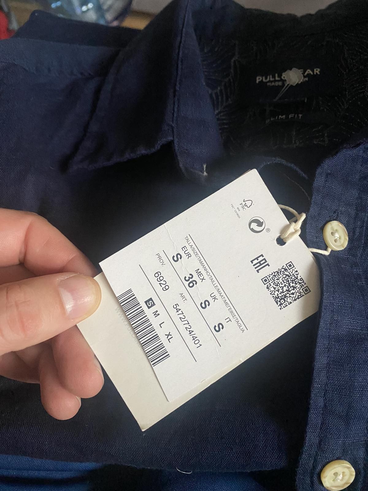 Pull & Bear New elegant men's shirt PULL & BEAR Long Sleeve - S - UNIQUE Size US S / EU 44-46 / 1 - 3 Thumbnail
