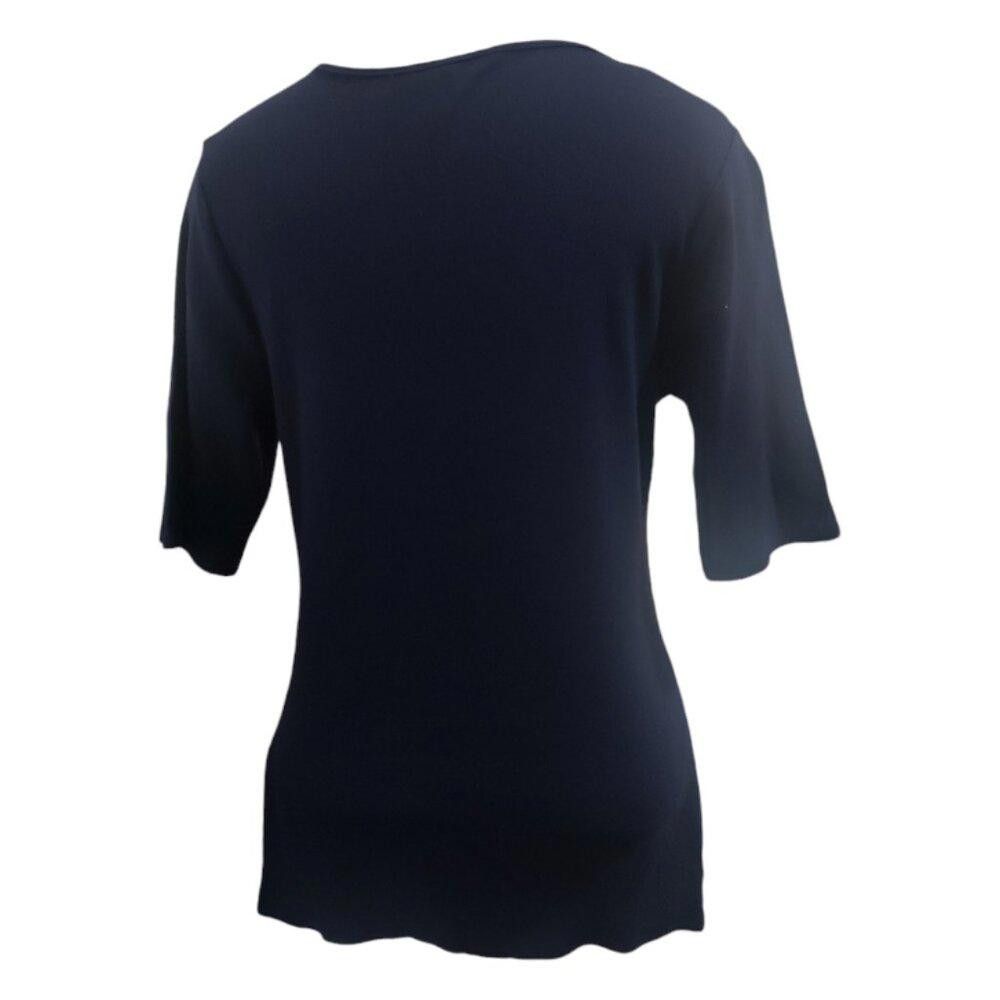 Banana Republic CT1828 Banana Republic Navy Ribbed Top M Size M / US 6-8 / IT 42-44 - 5 Thumbnail