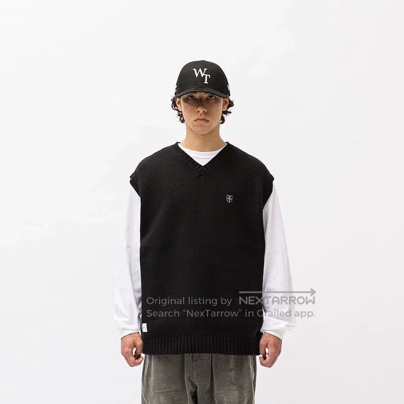 Wtaps Wtaps Letter Knit Vest Size US XL / EU 56 / 4 - 6 Thumbnail