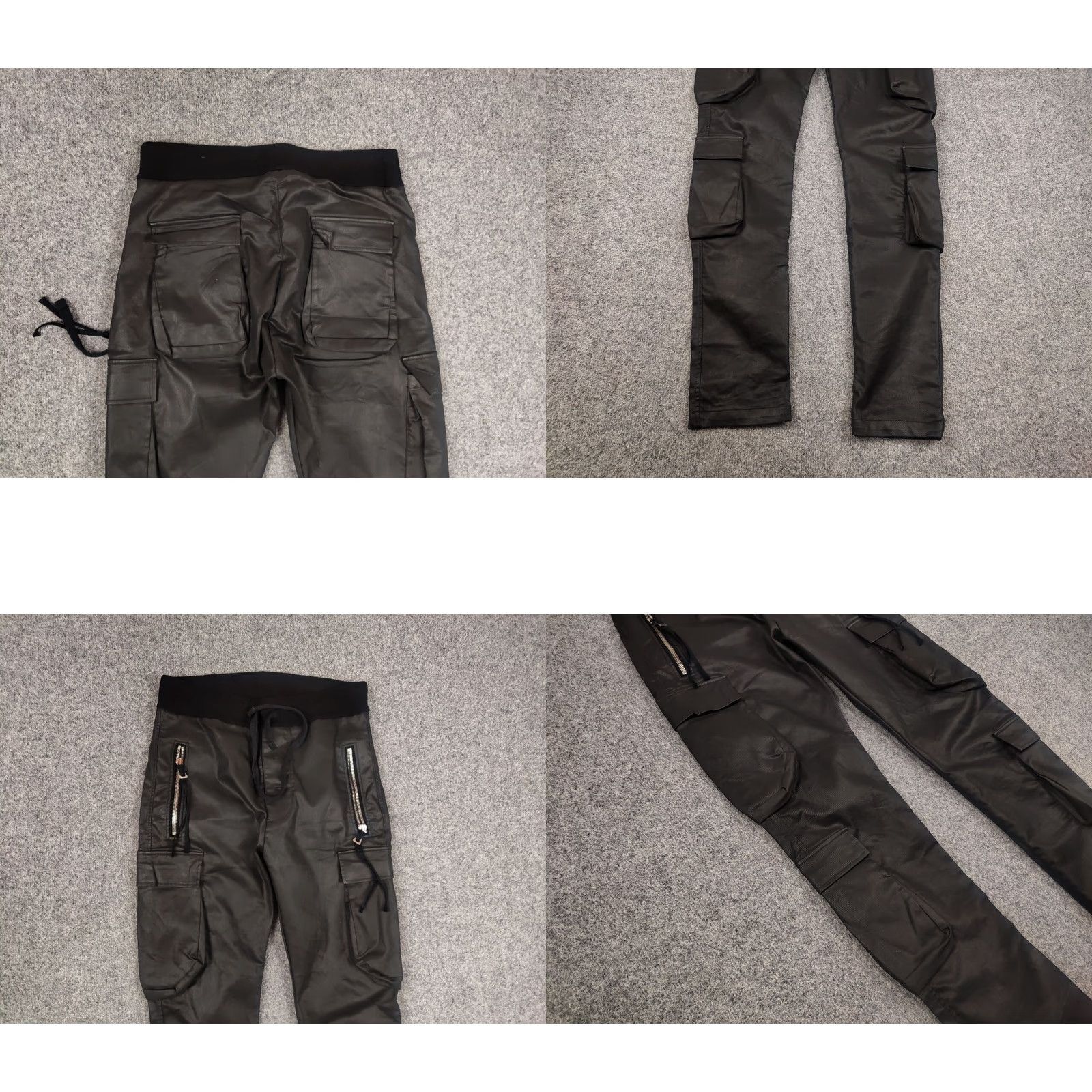 Vagabond Vagabond Black Slim Multipocket Cargo Pants Rick Owens style Size US 33 - 8 Thumbnail