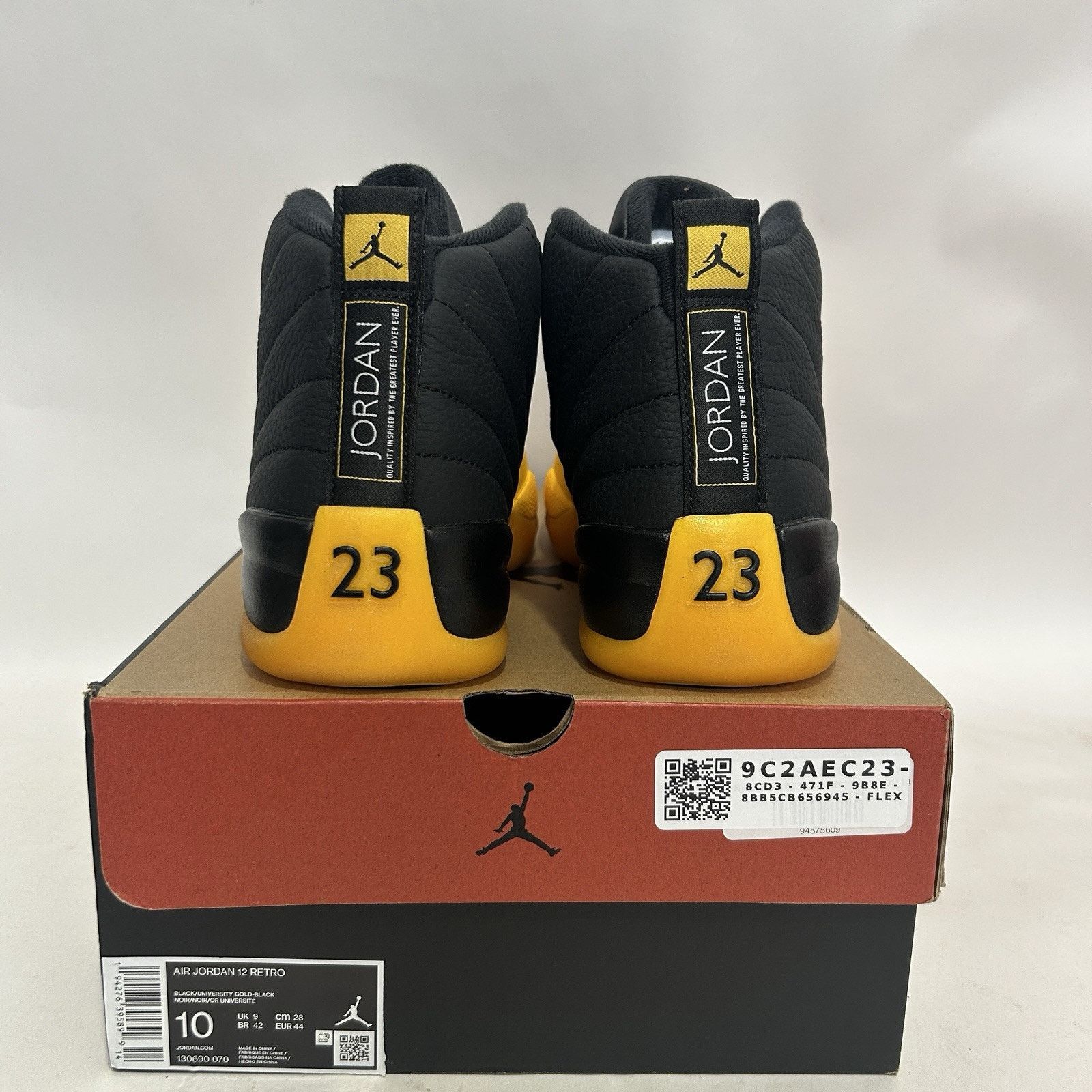 Nike Nike Air Jordan 12 Retro “Black University Gold” Size US 10 / EU 43 - 4 Thumbnail