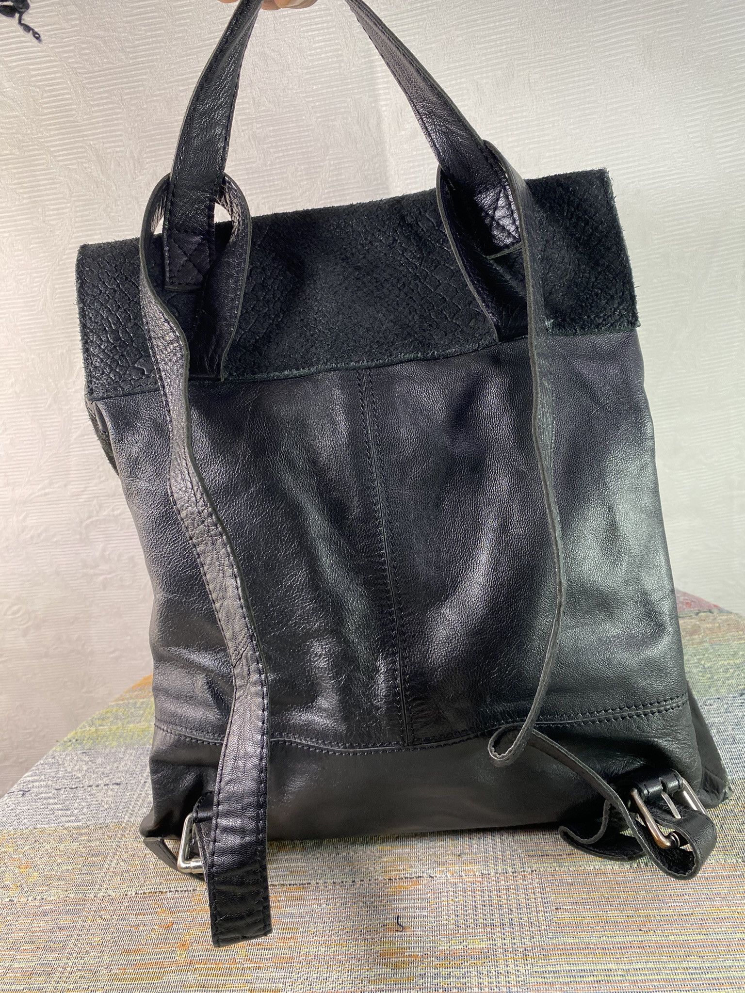 STOW LONDON Luxury Leather Backpack Made in Italy