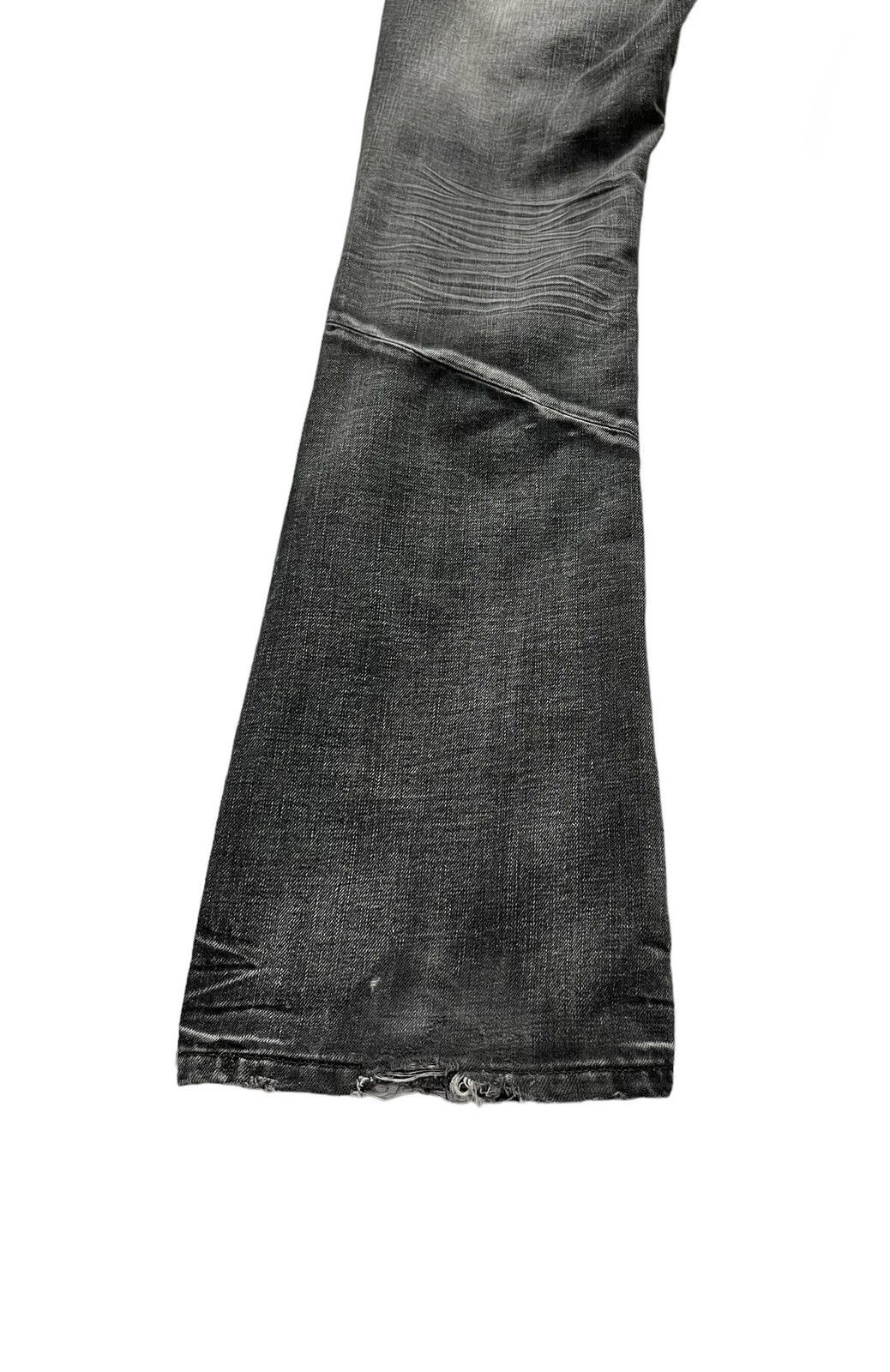 Pro Edge BLACK PUNK FLARE🔥Vintage EDGE X RUPERT Black Spliced Denim Size US 31 - 10 Thumbnail